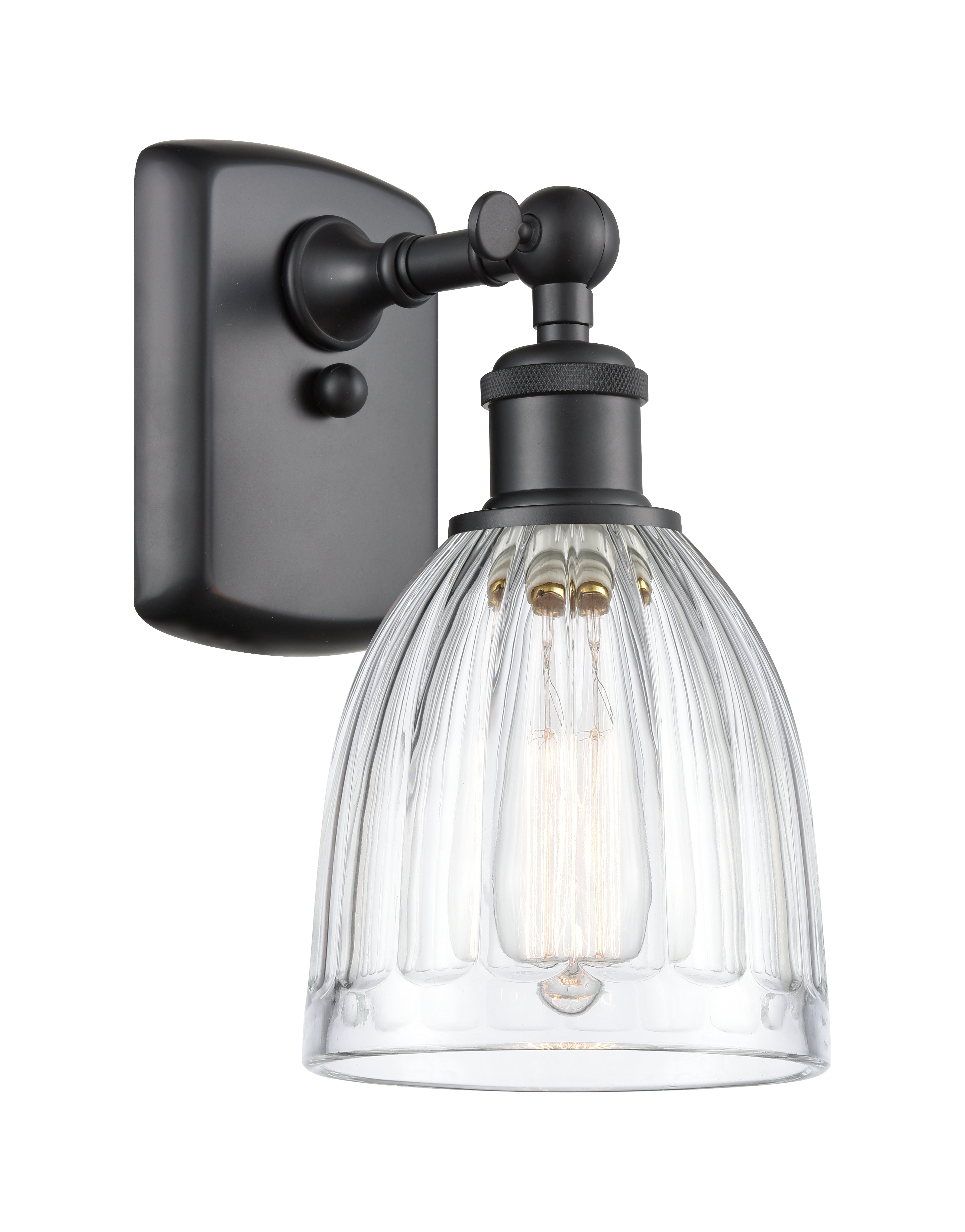 Ballston Sconce Cast Brass Modern Glass
