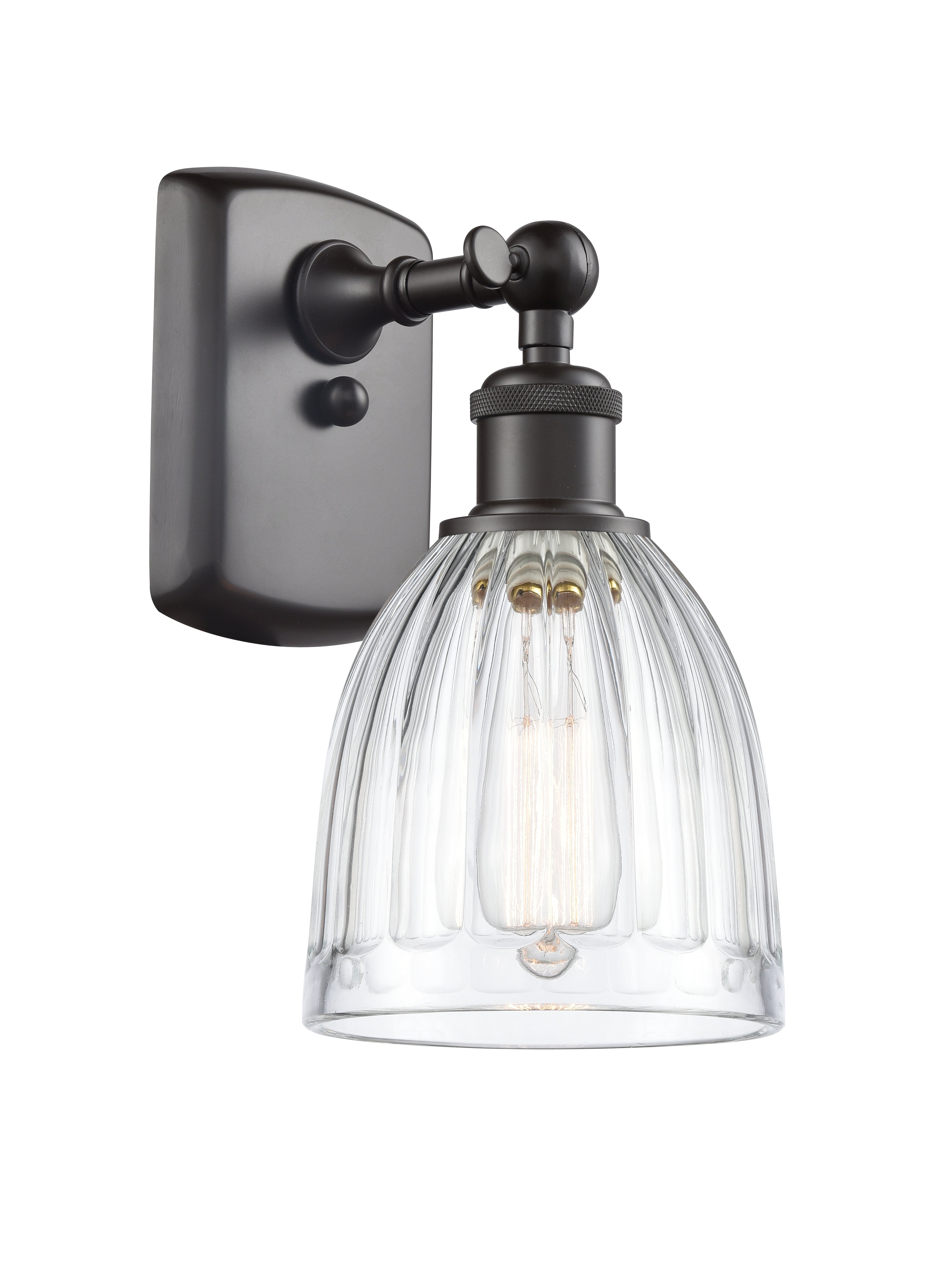 Ballston Sconce Cast Brass Modern Glass