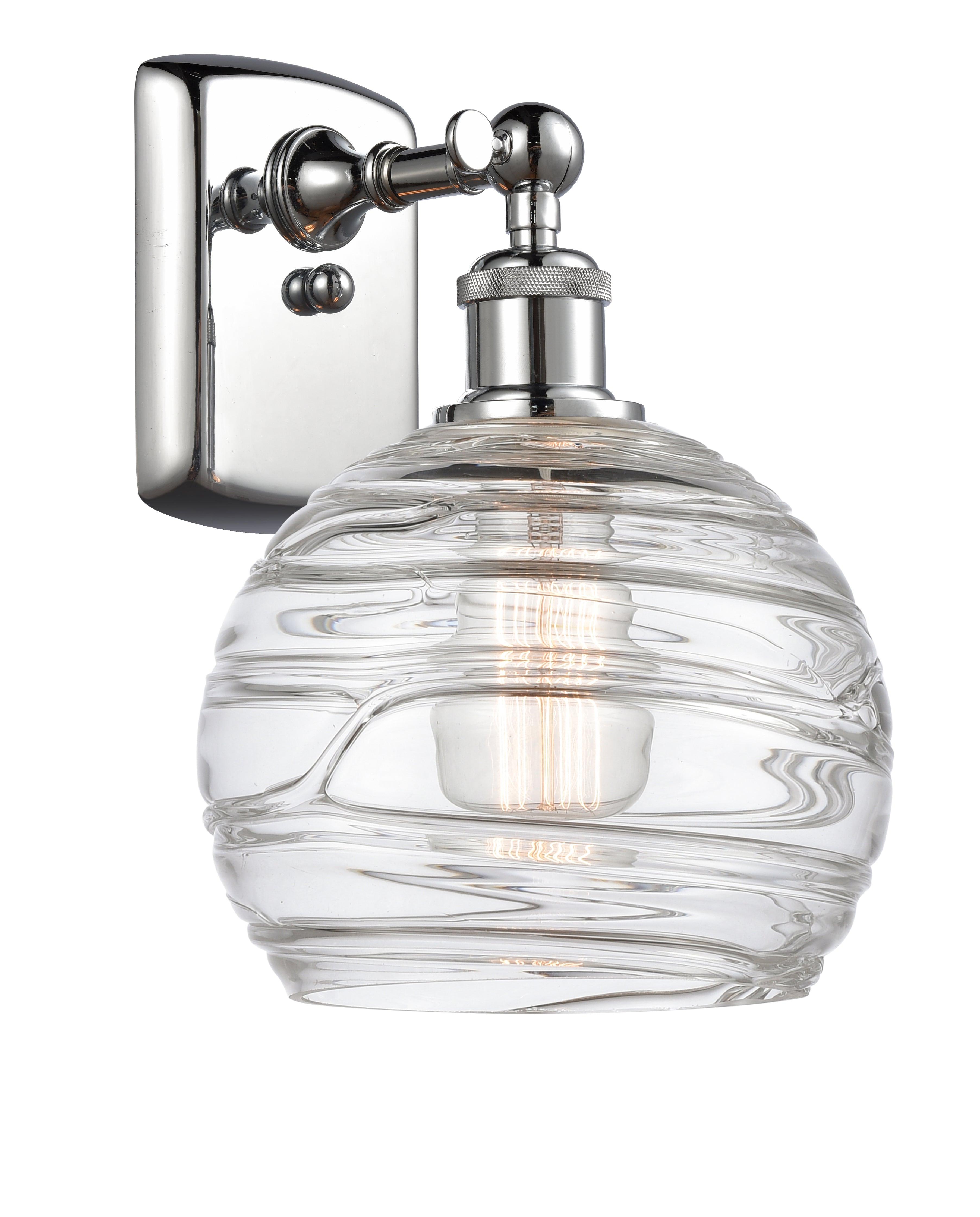 Ballston Sconce Cast Brass Steel Glass