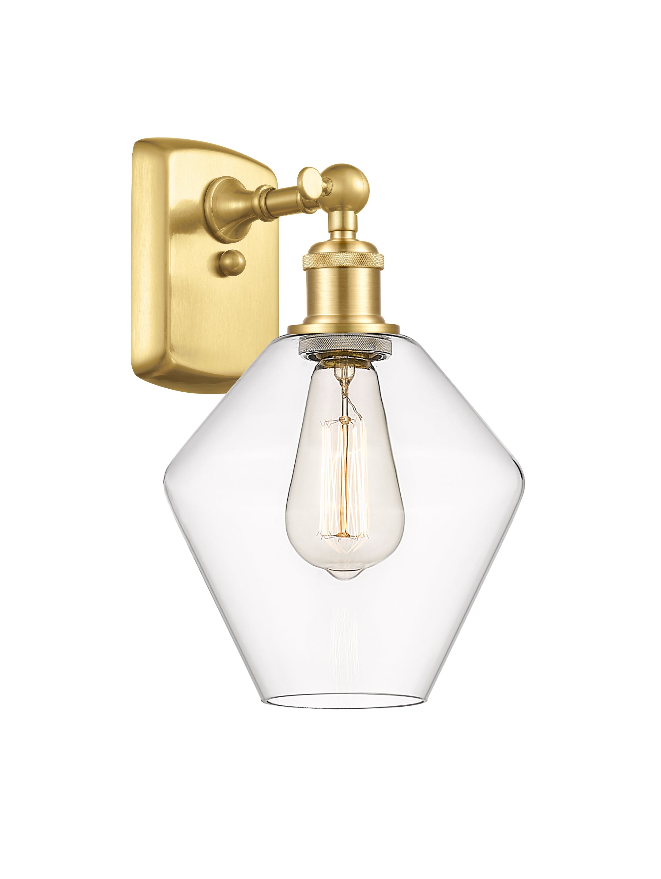 Ballston Sconce Cast Brass Steel Glass