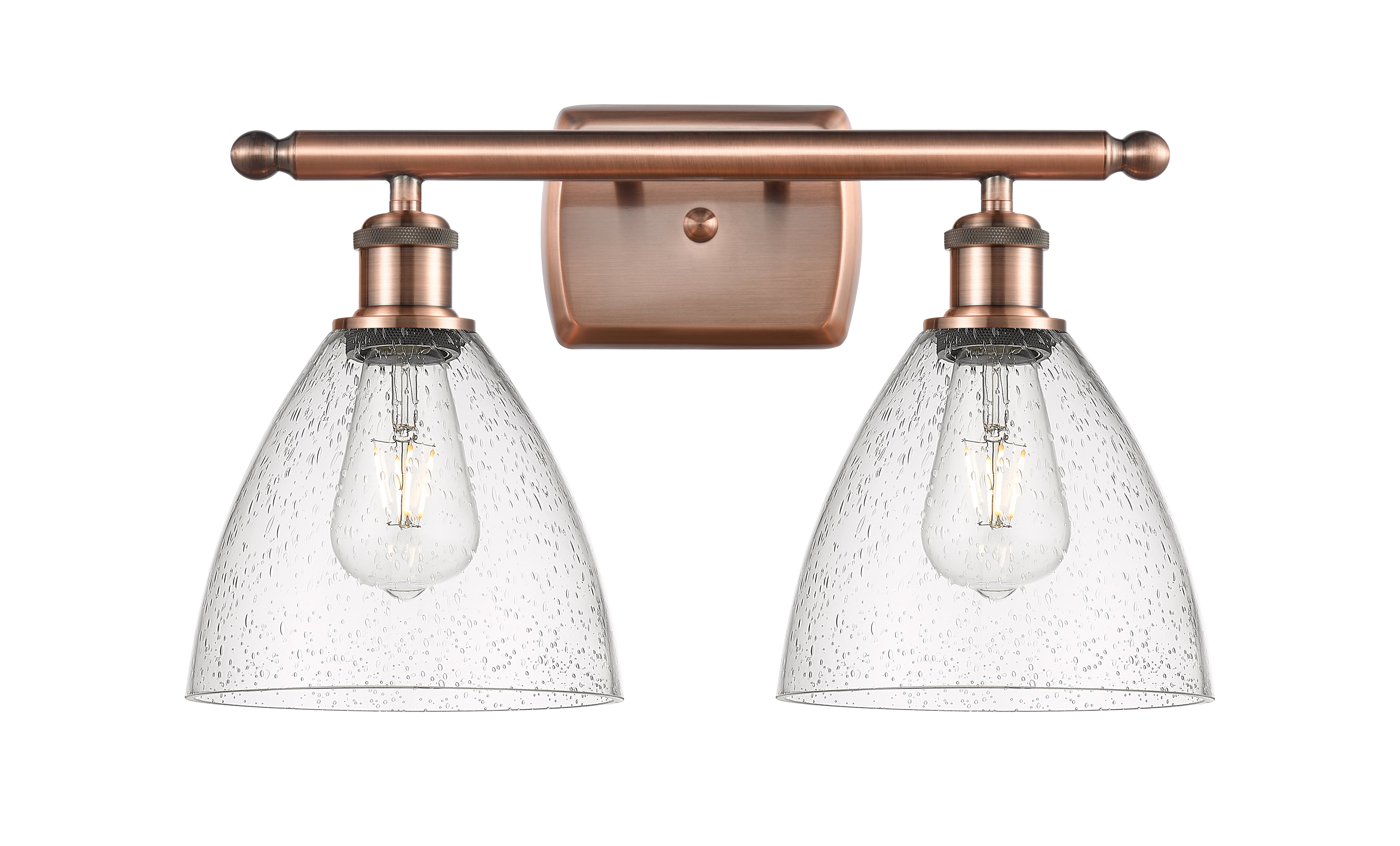 Ballston Bath Vanity Light Cast Brass Glass