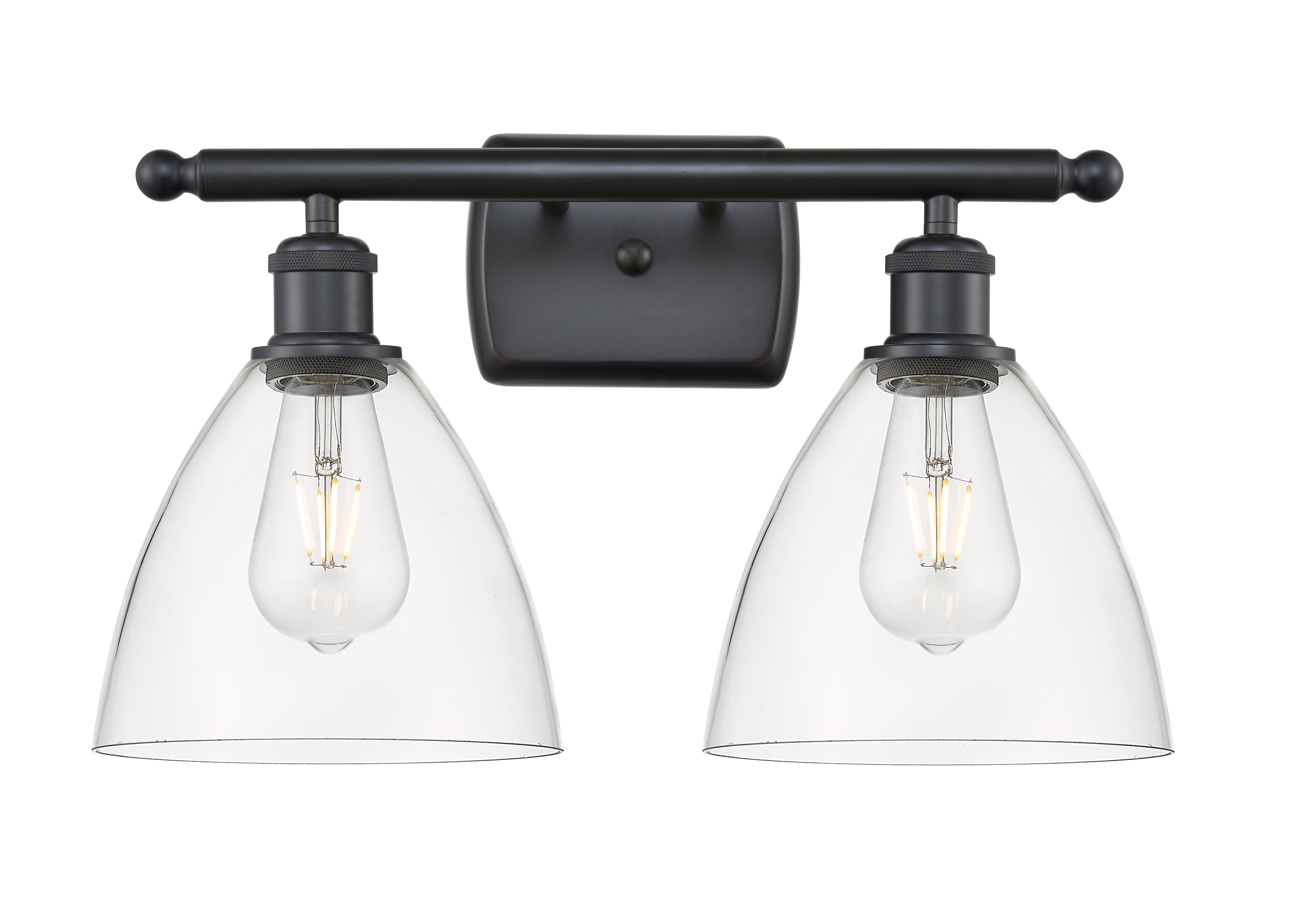 Ballston Bath Vanity Light Cast Brass Glass