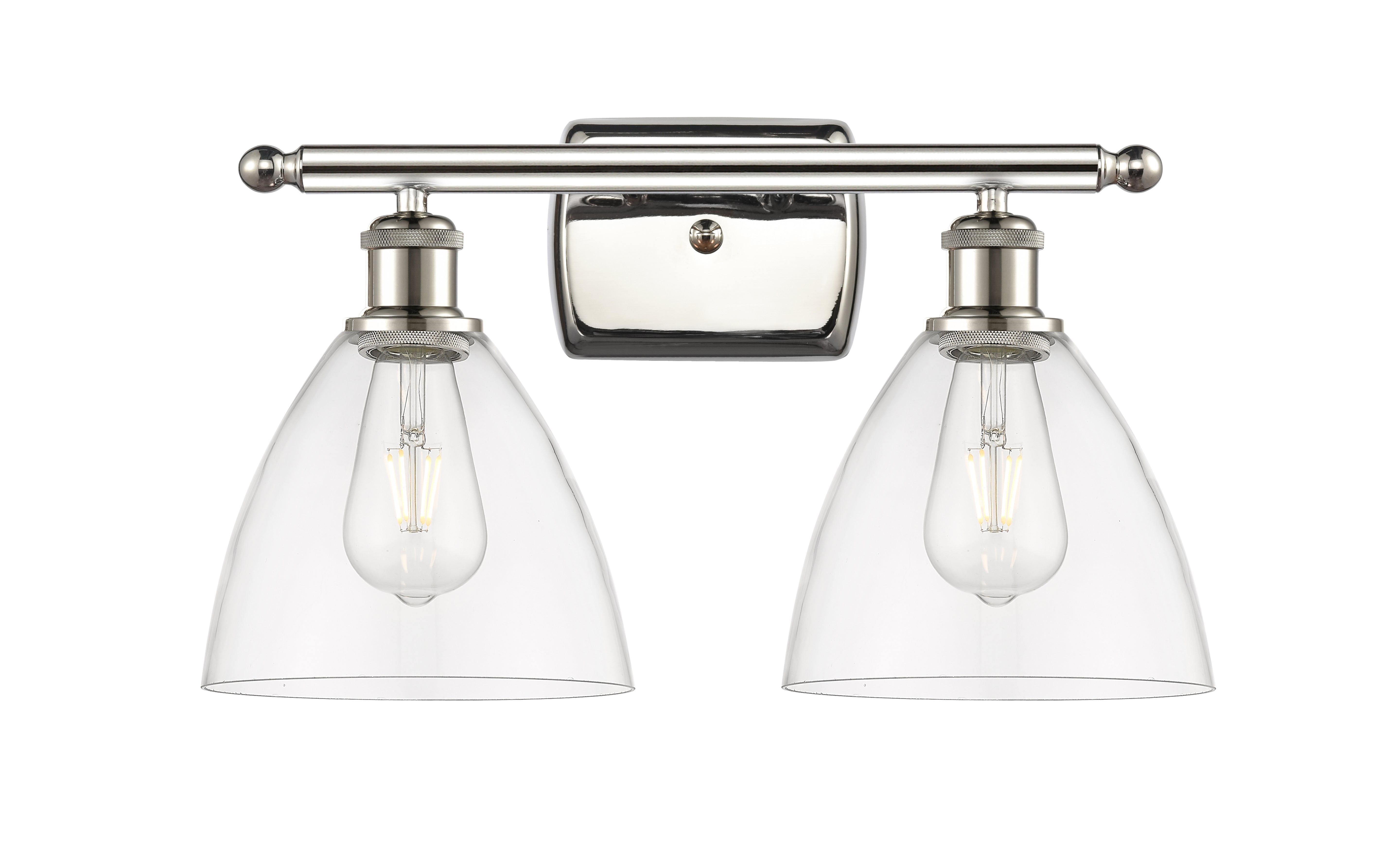 Ballston Bath Vanity Light Cast Brass Glass