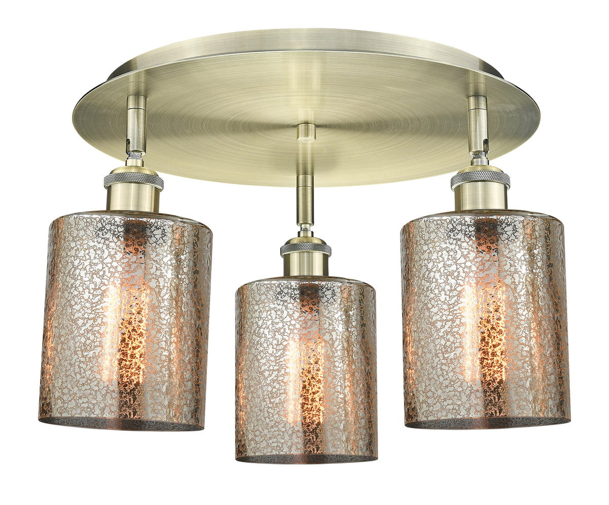 Cobbleskill 17-Inch 3-Light Semi-Flush Mount E26 Medium Base Socket