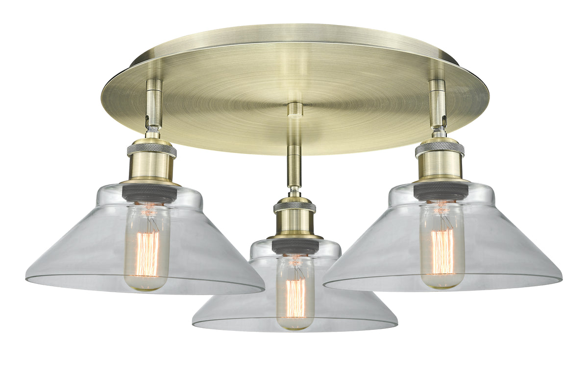 Orwell 20-Inch 3-Light Semi-Flush Mount