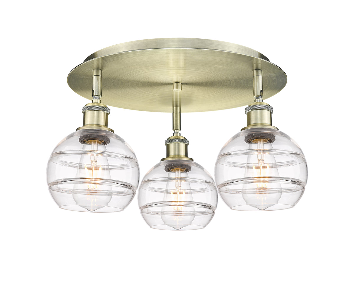 Rochester 18-Inch 3-Light Semi-Flush Mount