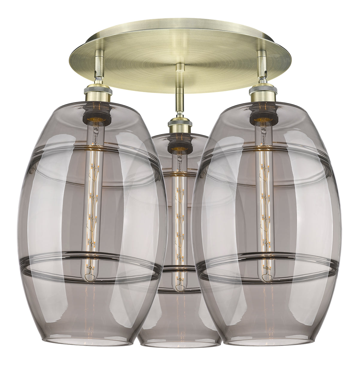 Vaz 22-Inch 3-Light Semi-Flush Mount