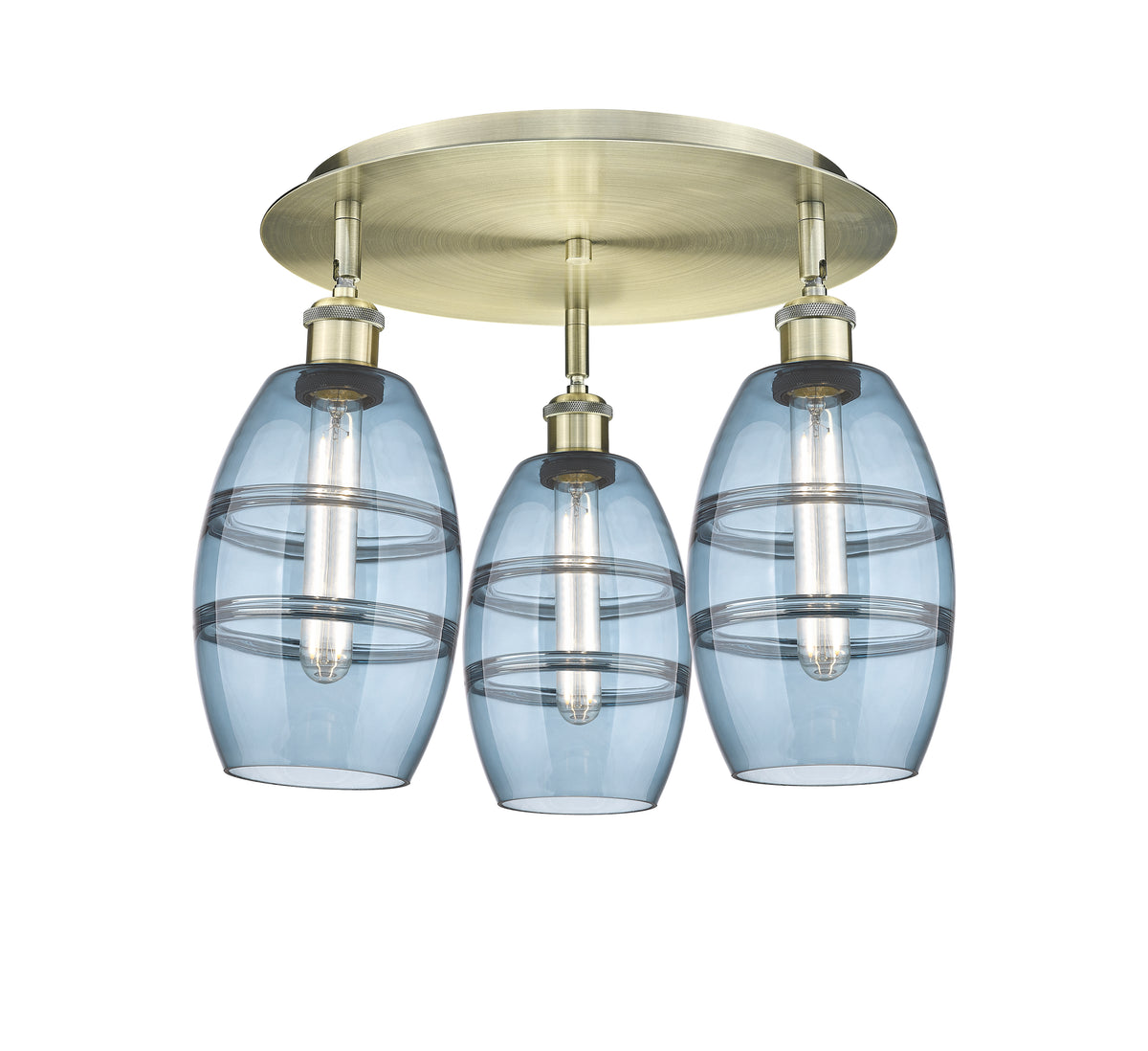 Vaz 18-Inch 3-Light Semi-Flush Mount