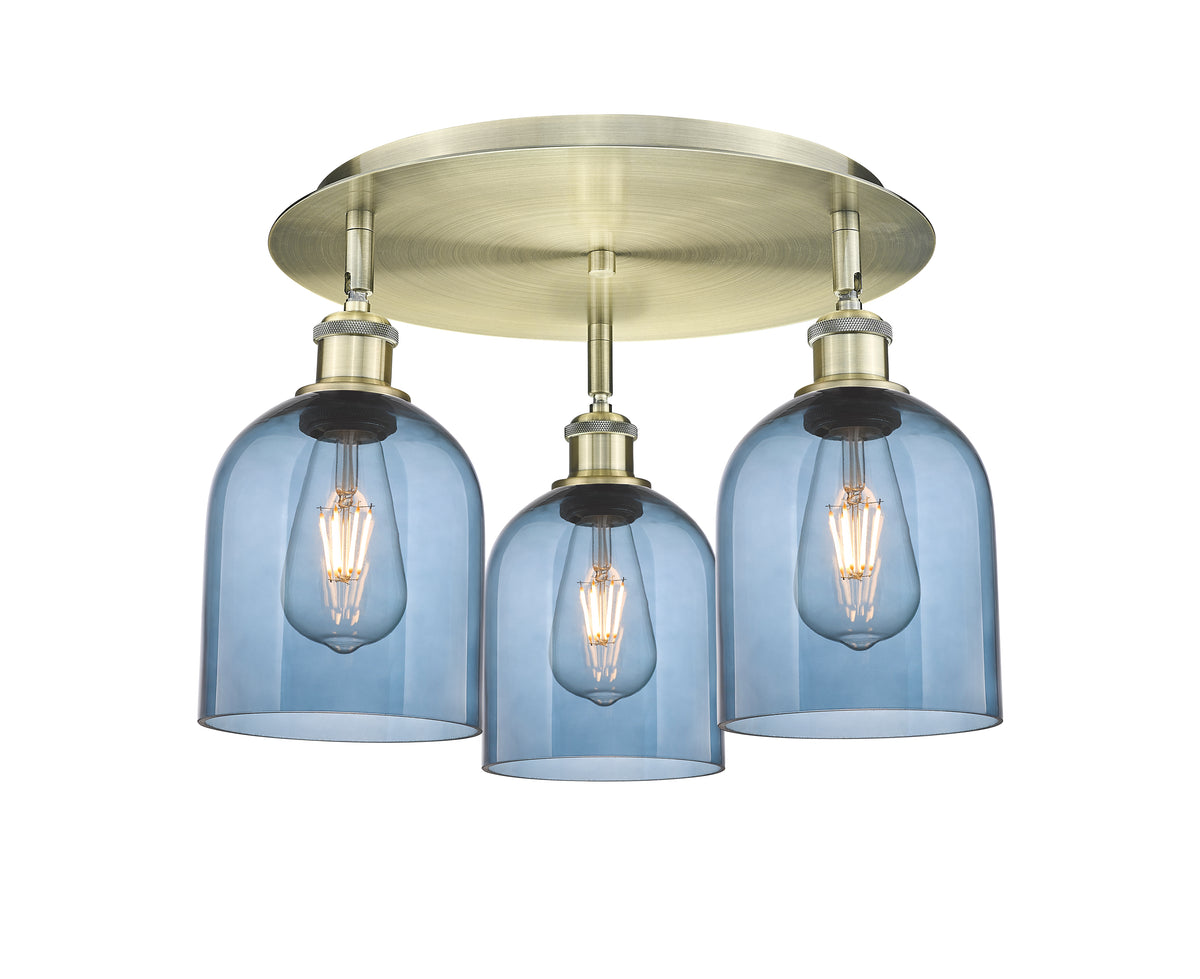 Bella 17-Inch 3-Light Semi-Flush Mount