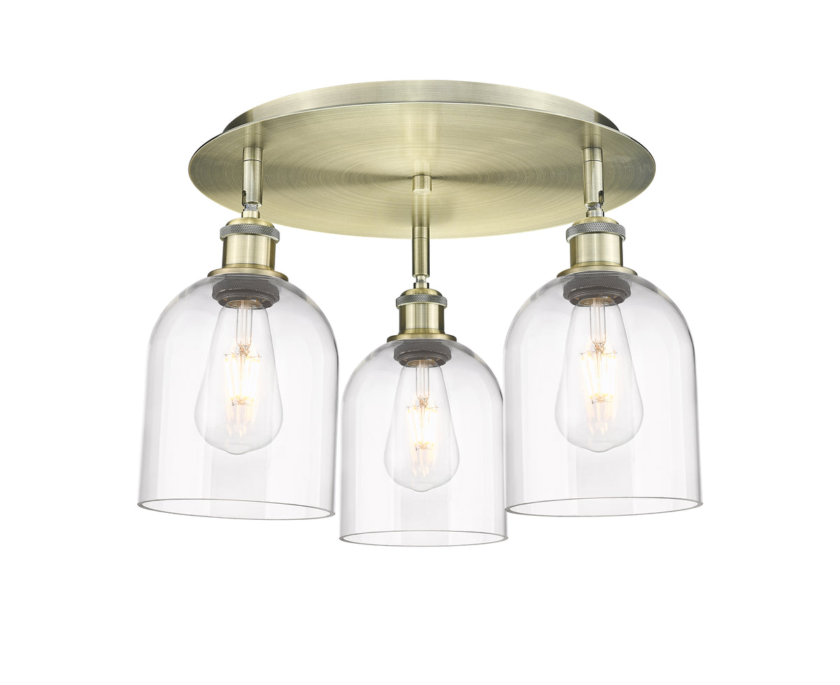 Bella 17-Inch 3-Light Semi-Flush Mount