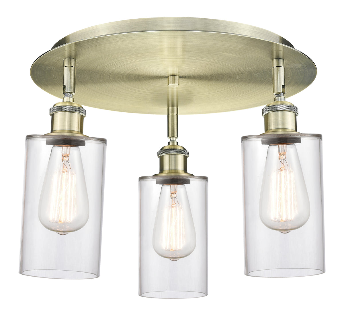 Clymer 16-Inch 3-Light Semi-Flush Mount