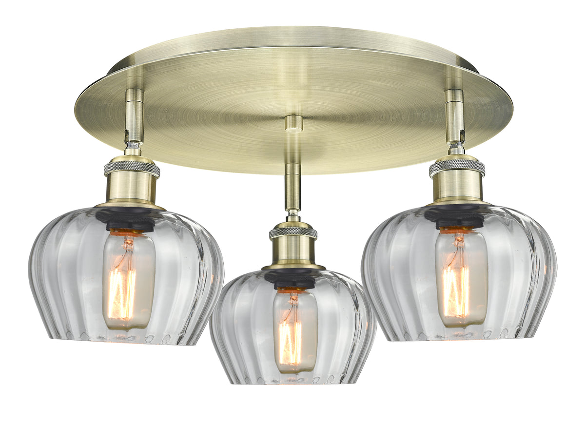 Fenton 18-Inch 3-Light Semi-Flush Mount