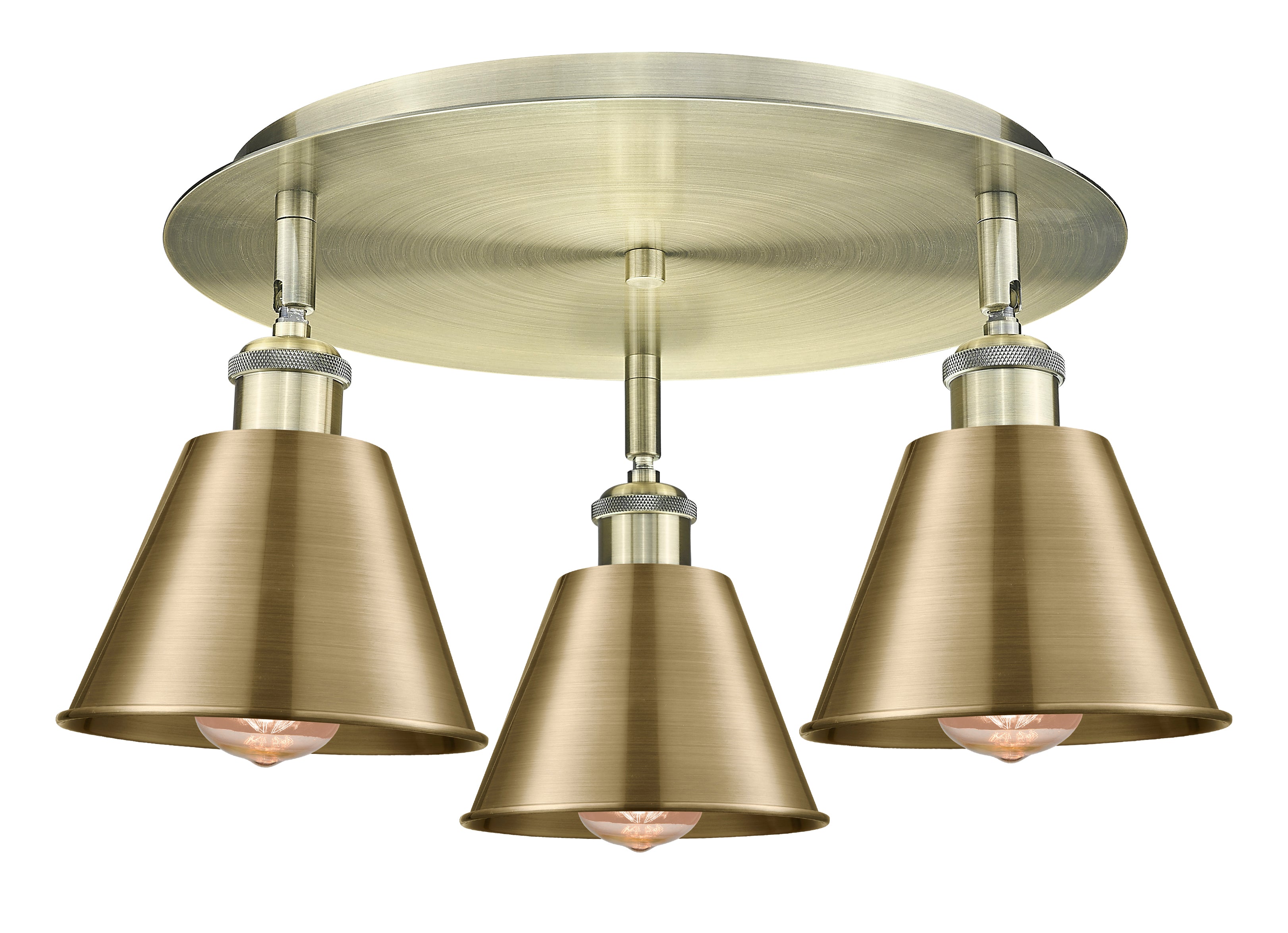 Ballston Semi-Flush Mount Satin Nickel