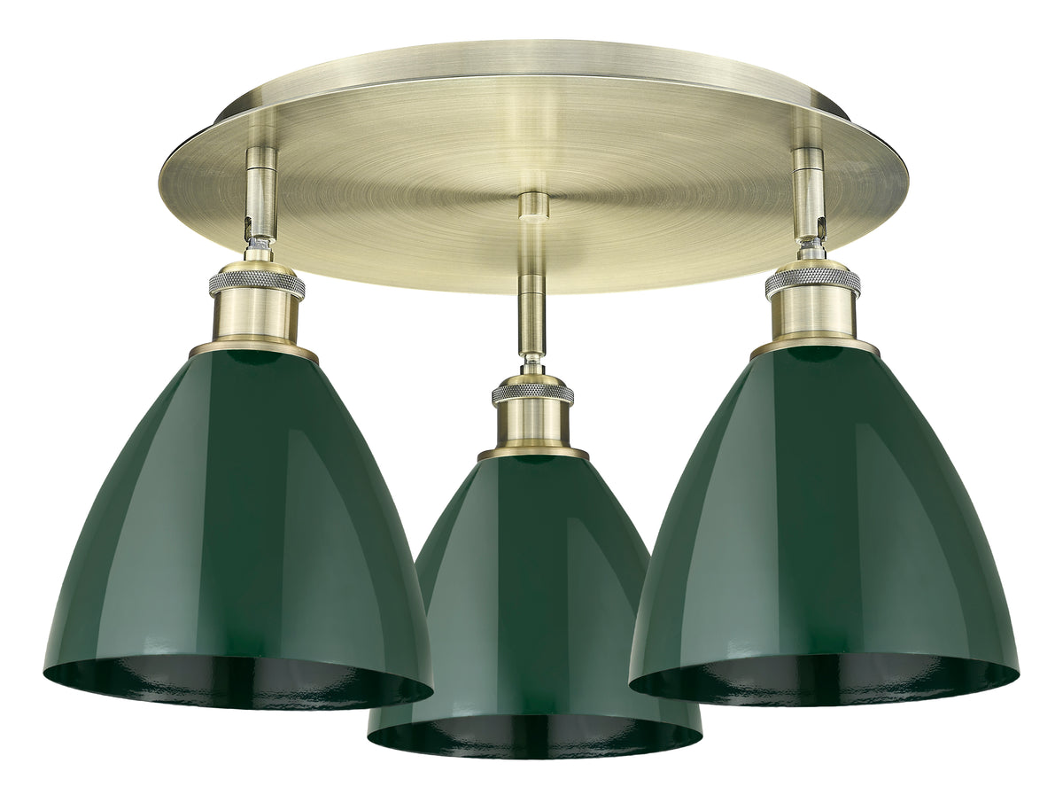 Plymouth 19-Inch 3-Light Semi-Flush Mount