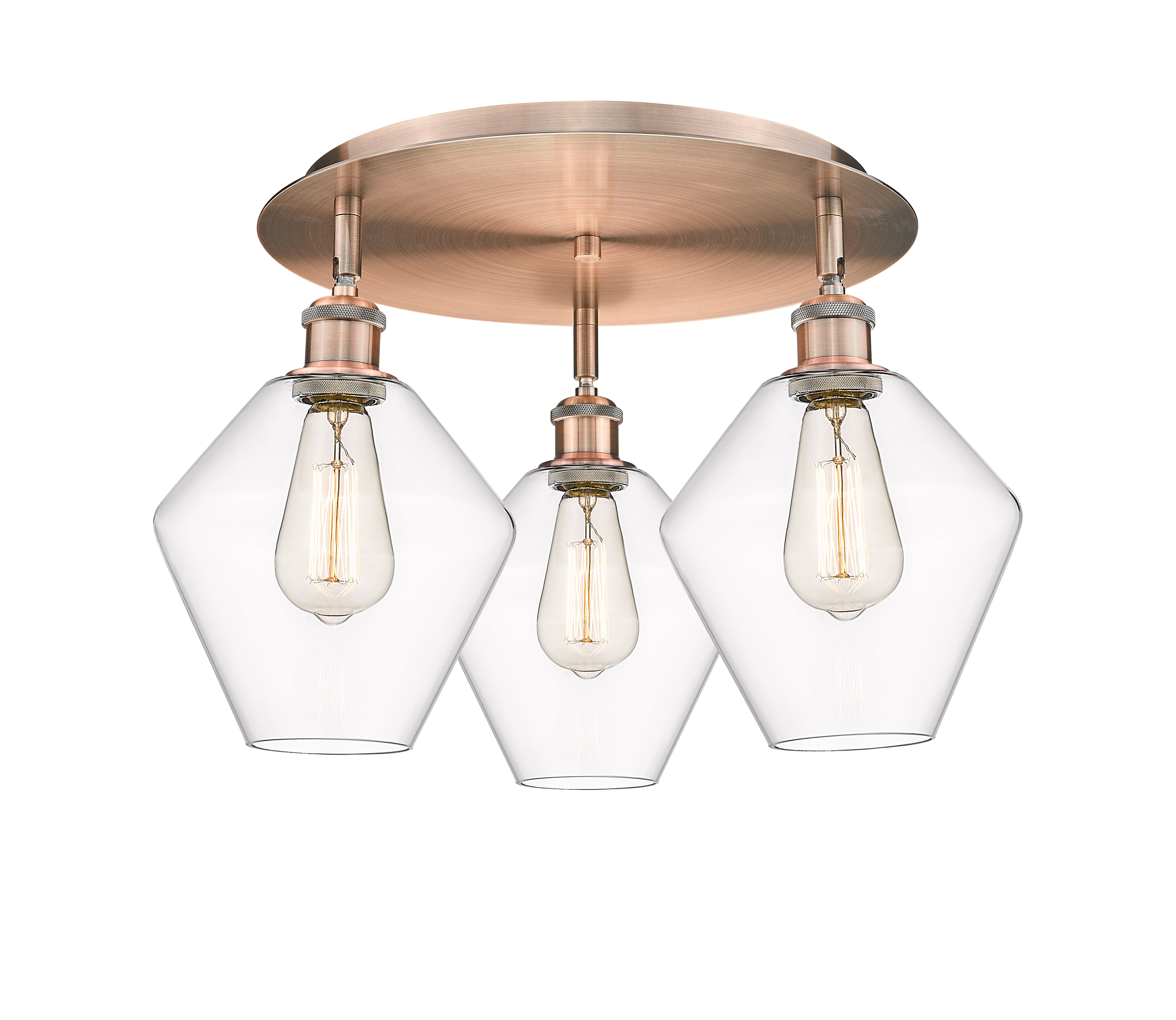 Ballston Semi-Flush Mount Satin Nickel Finish