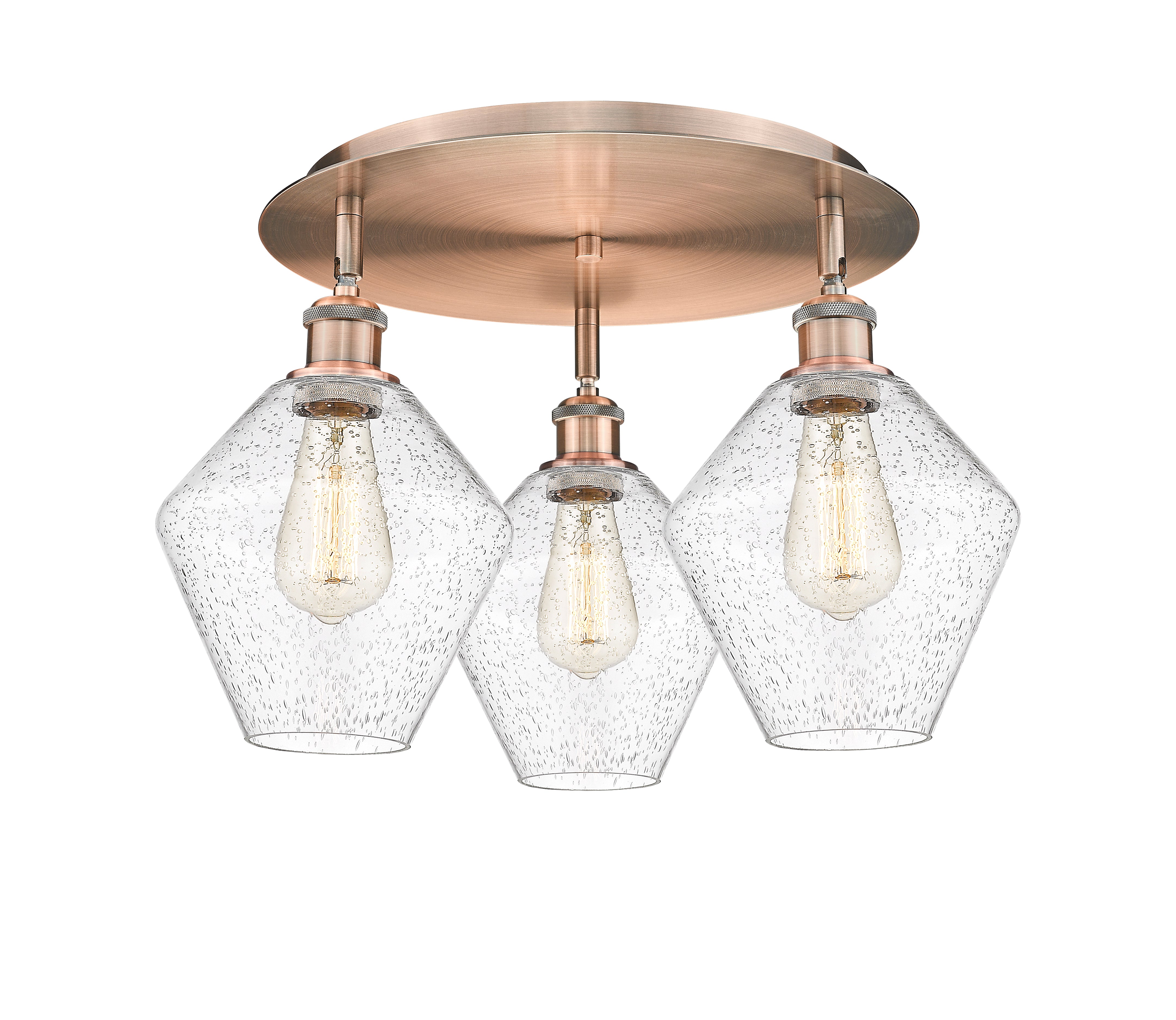 Ballston Semi-Flush Mount Satin Nickel Finish