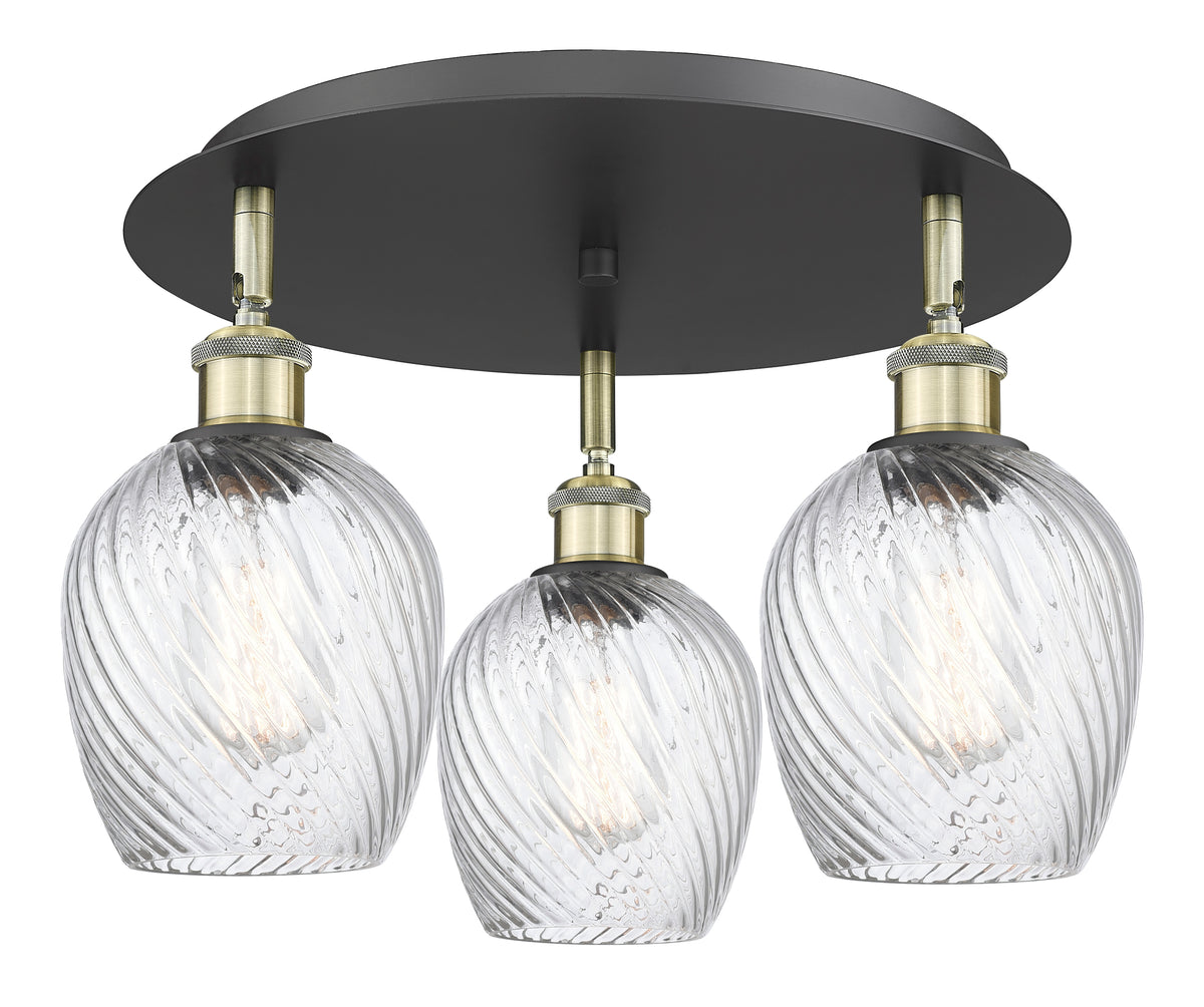 Salina 18-Inch 3-Light Semi-Flush Mount
