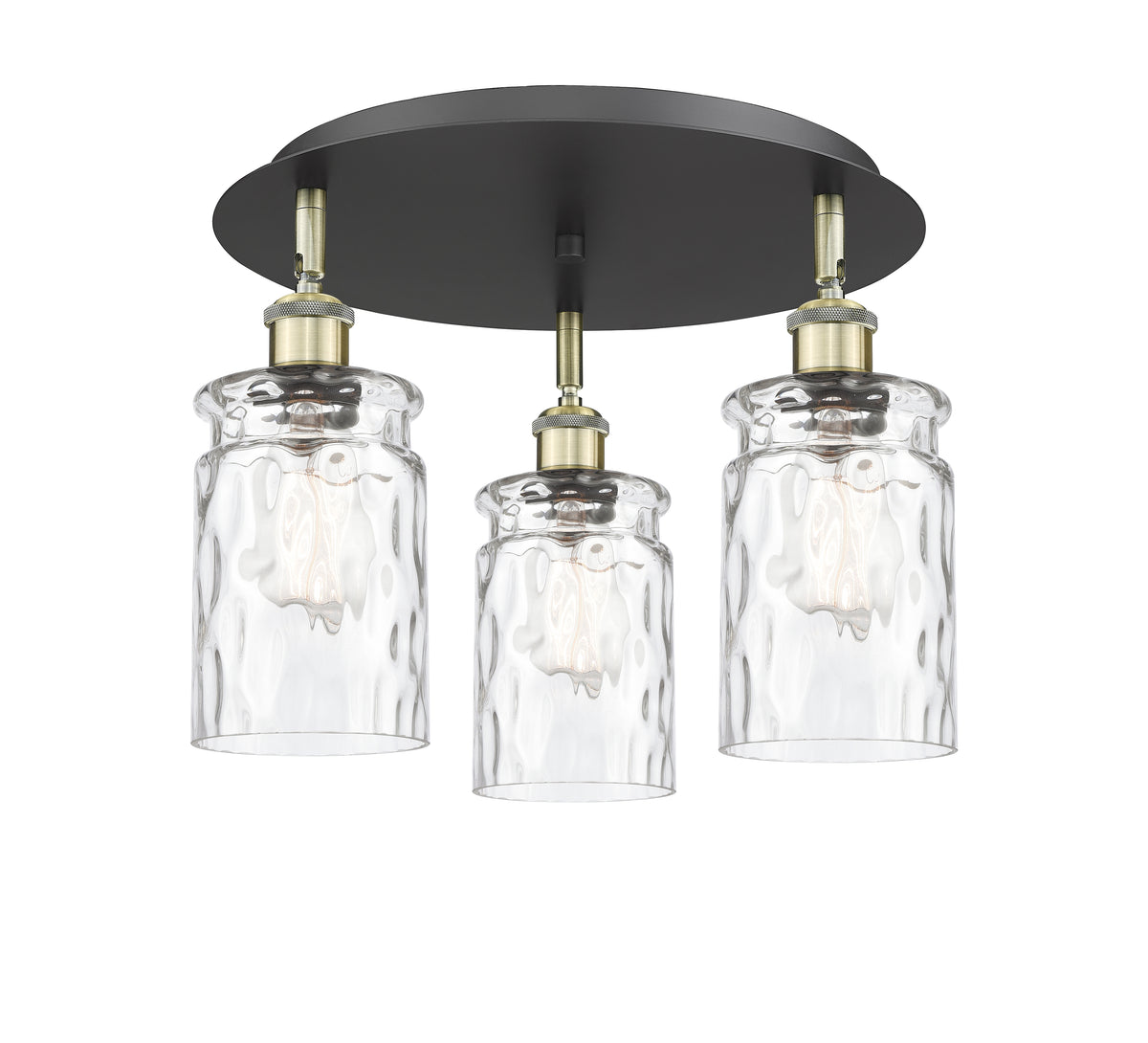 Candor 17-Inch 3-Light Semi-Flush Mount