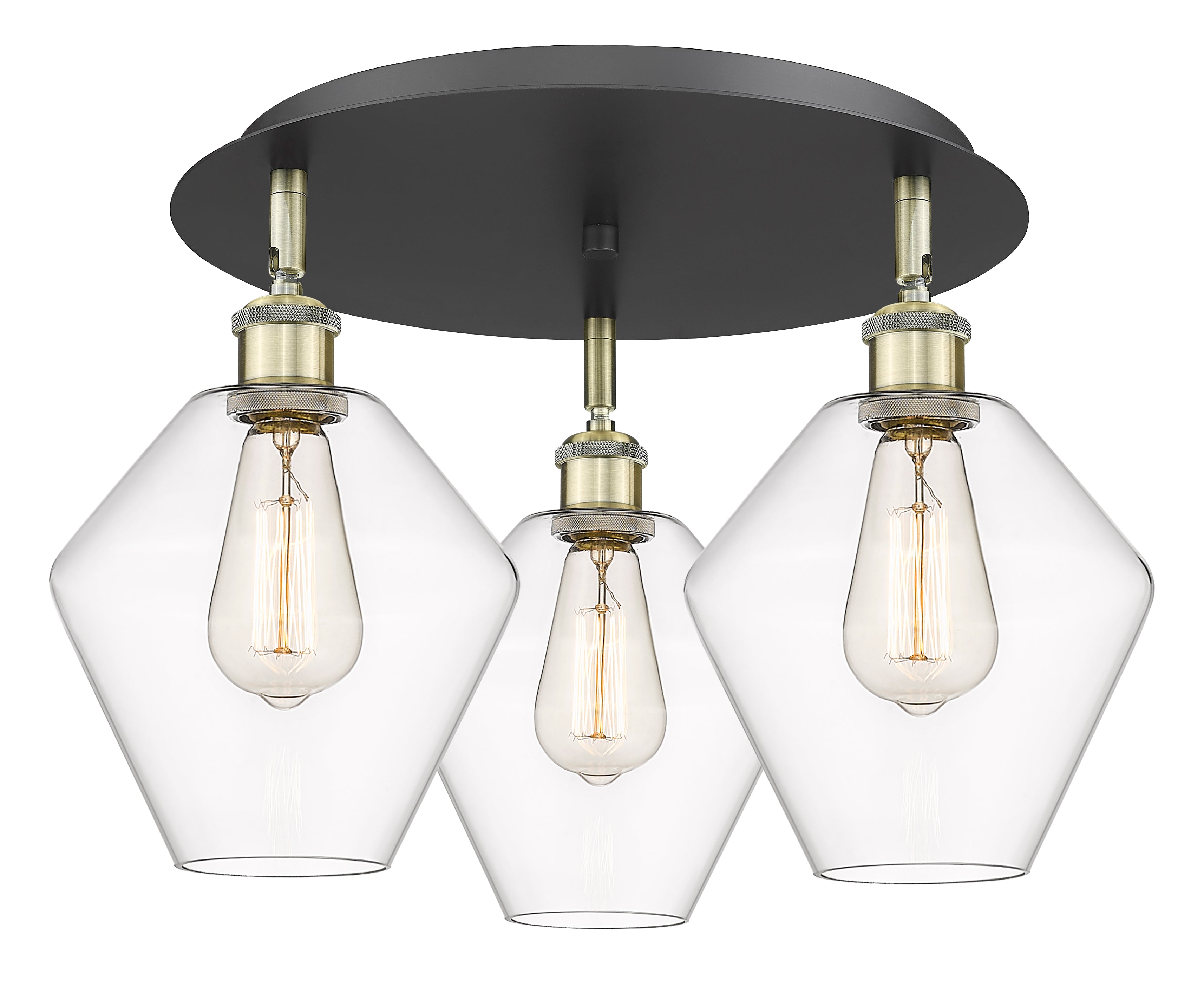 Ballston Semi-Flush Mount Satin Nickel Finish
