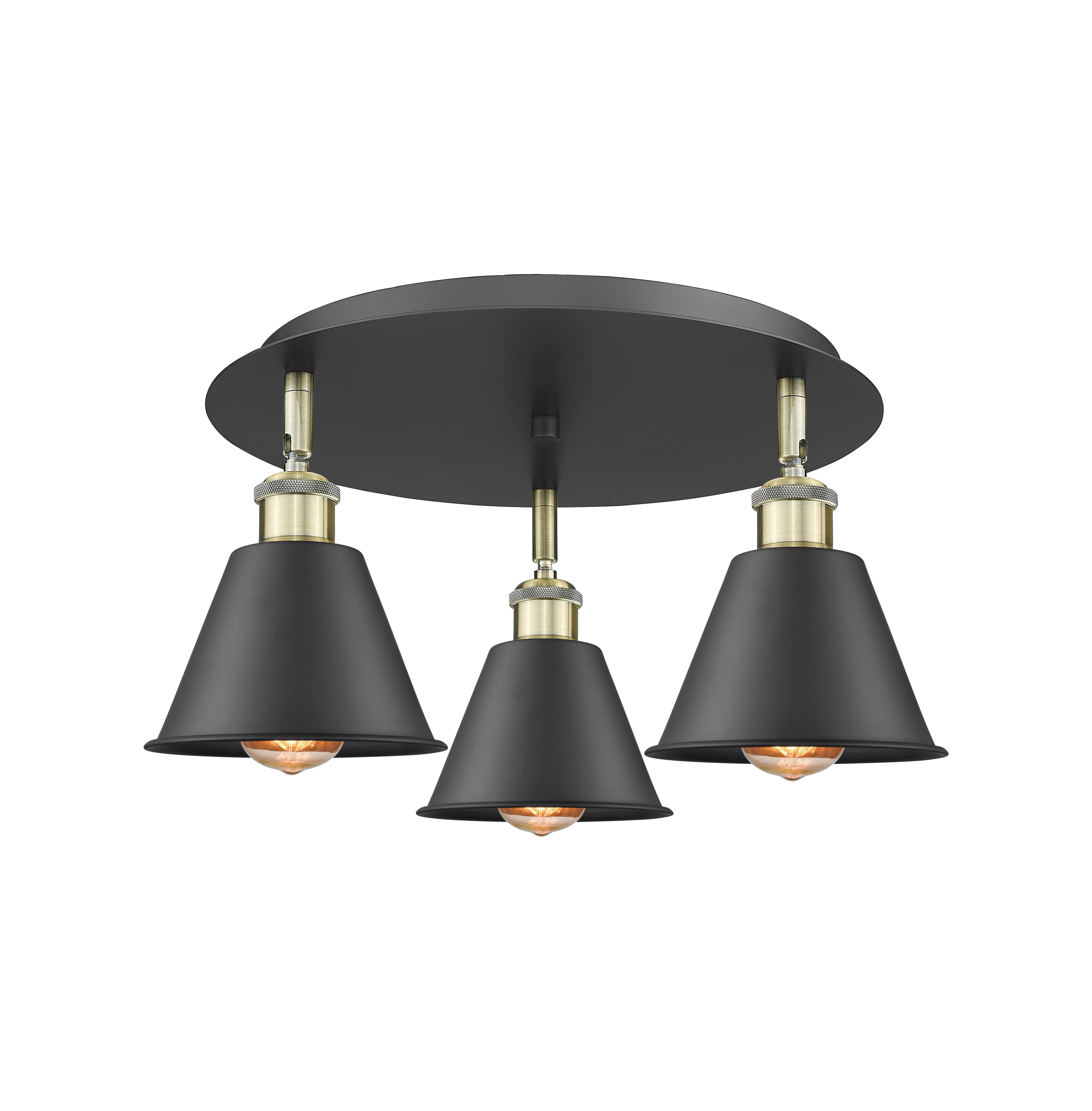 Ballston Semi-Flush Mount Satin Nickel