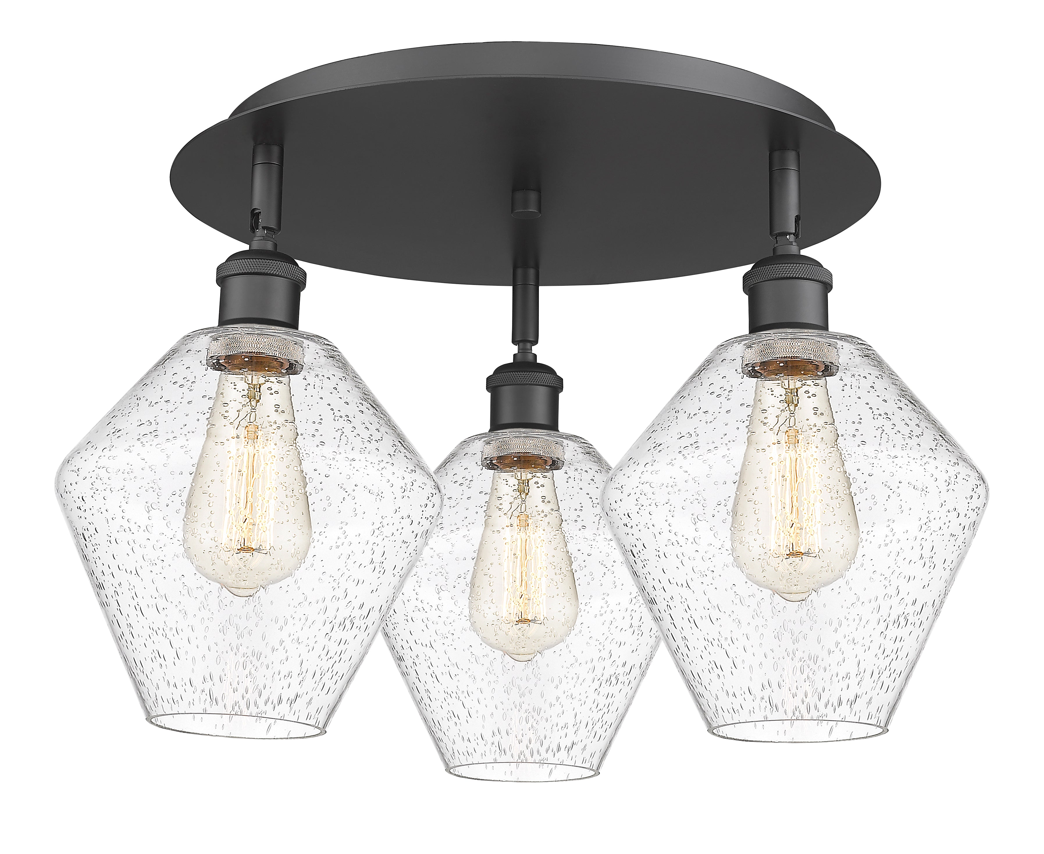 Ballston Semi-Flush Mount Satin Nickel Finish