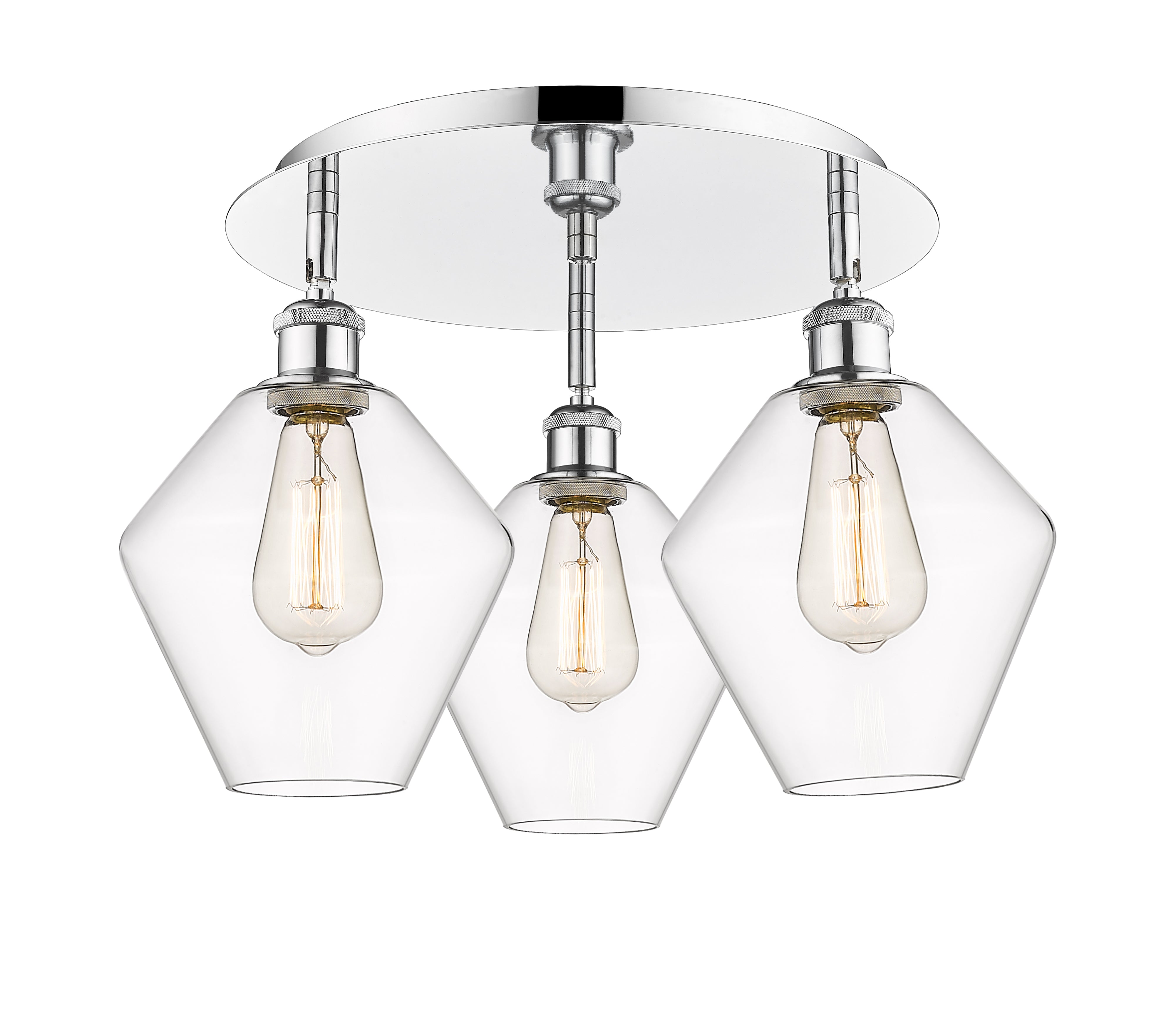 Ballston Semi-Flush Mount Satin Nickel Finish