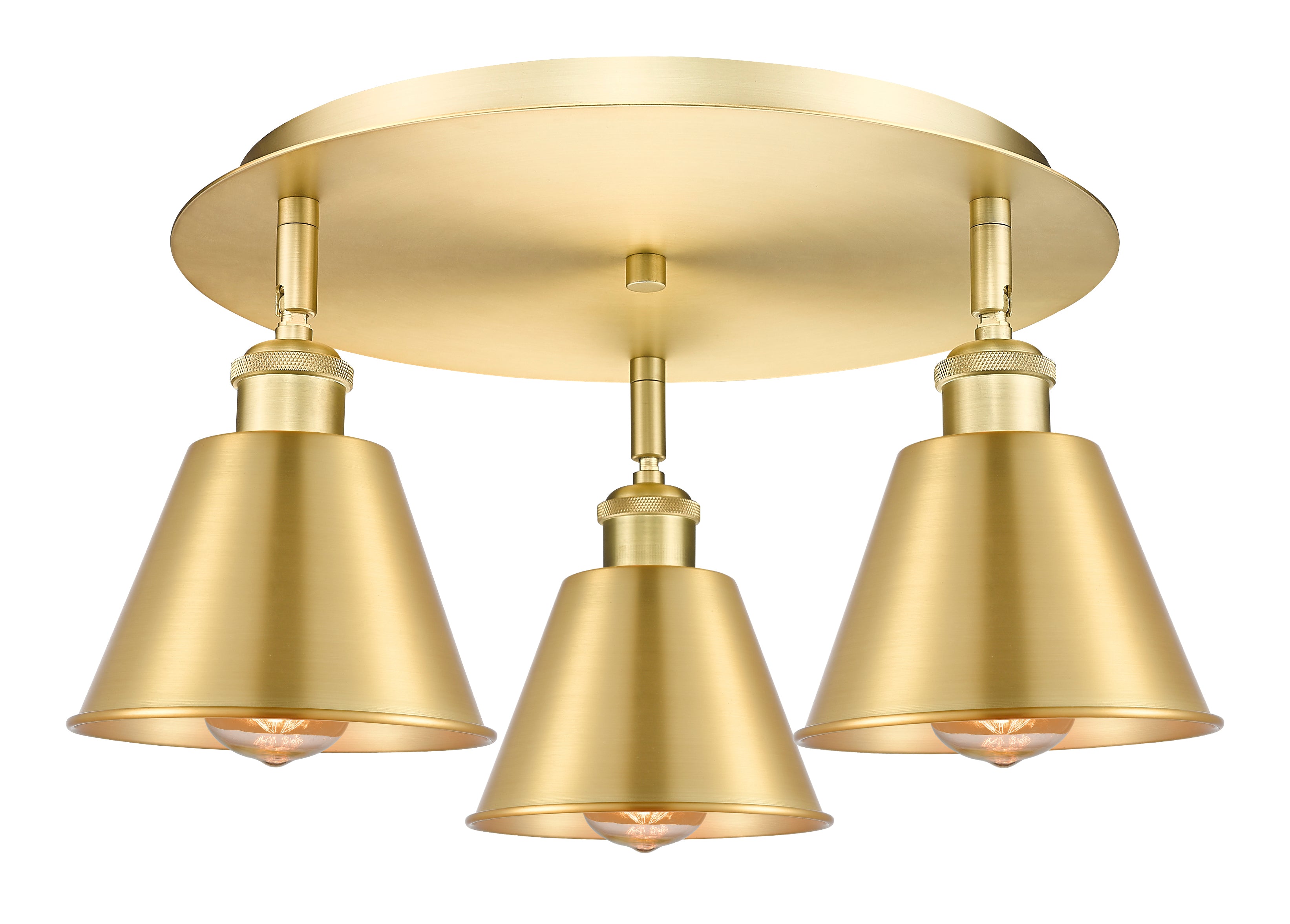 Ballston Semi-Flush Mount Satin Nickel