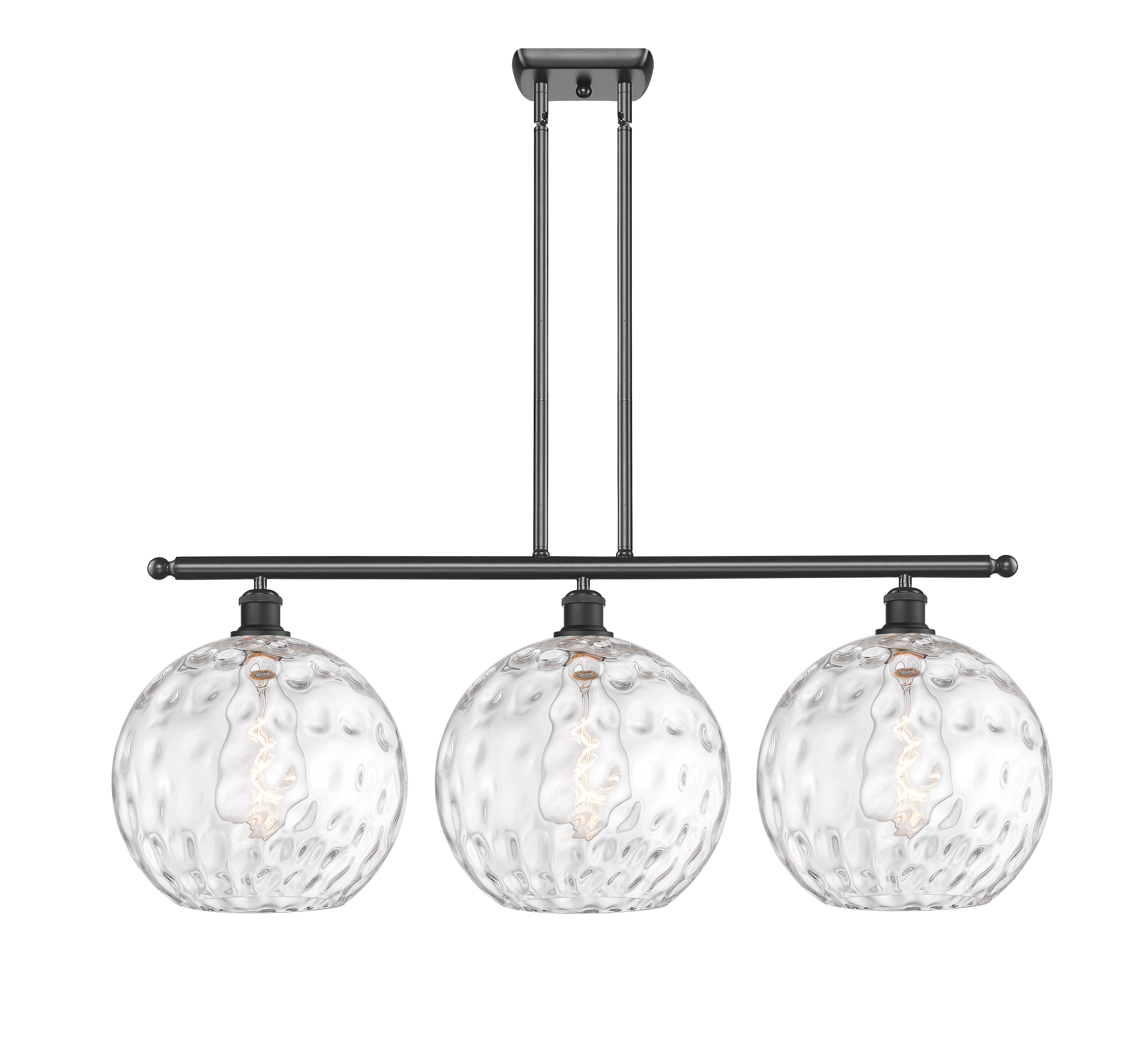 Ballston Island Light Cast Brass Glass