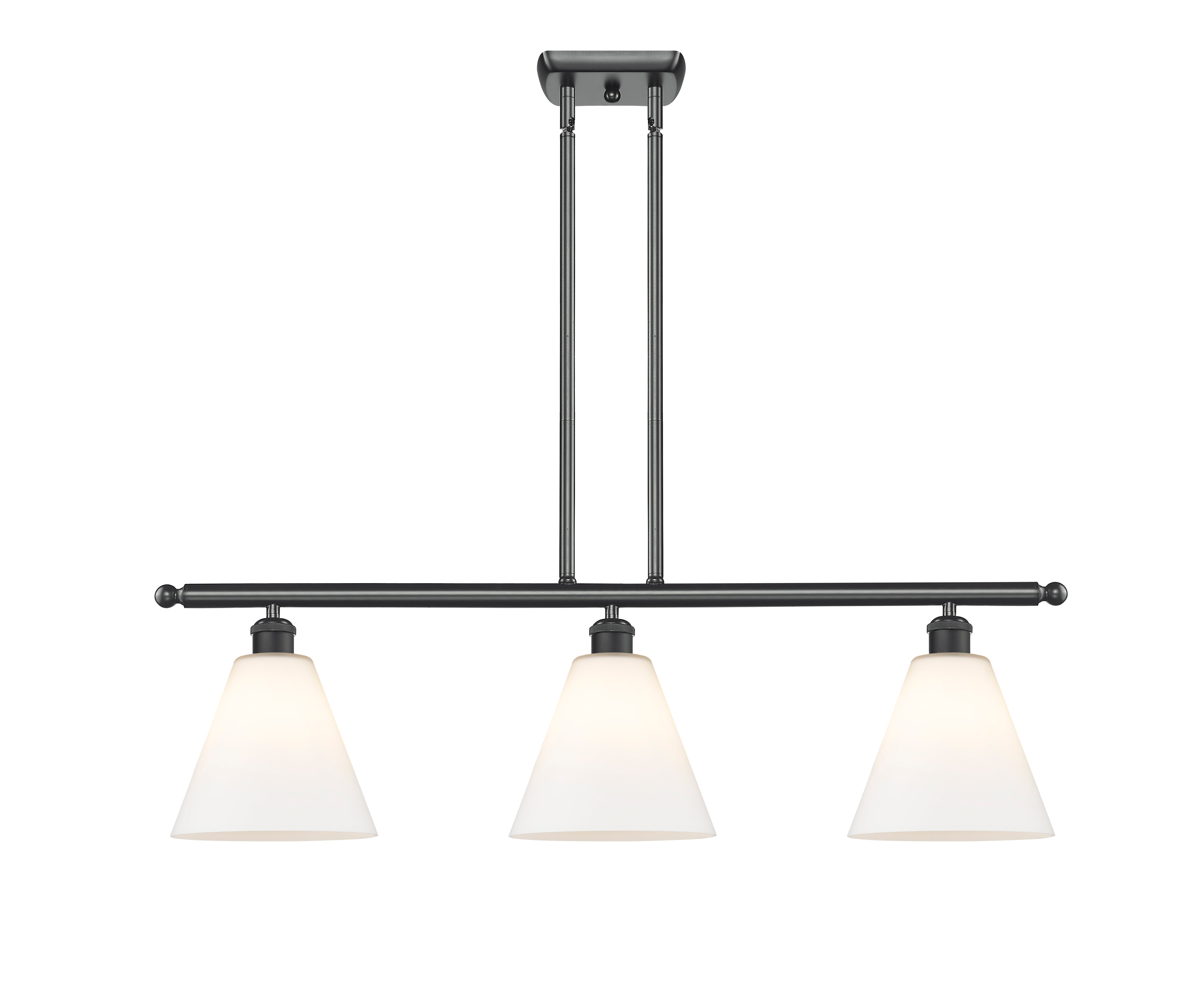 Ballston Island Light Cast Brass Steel Glass