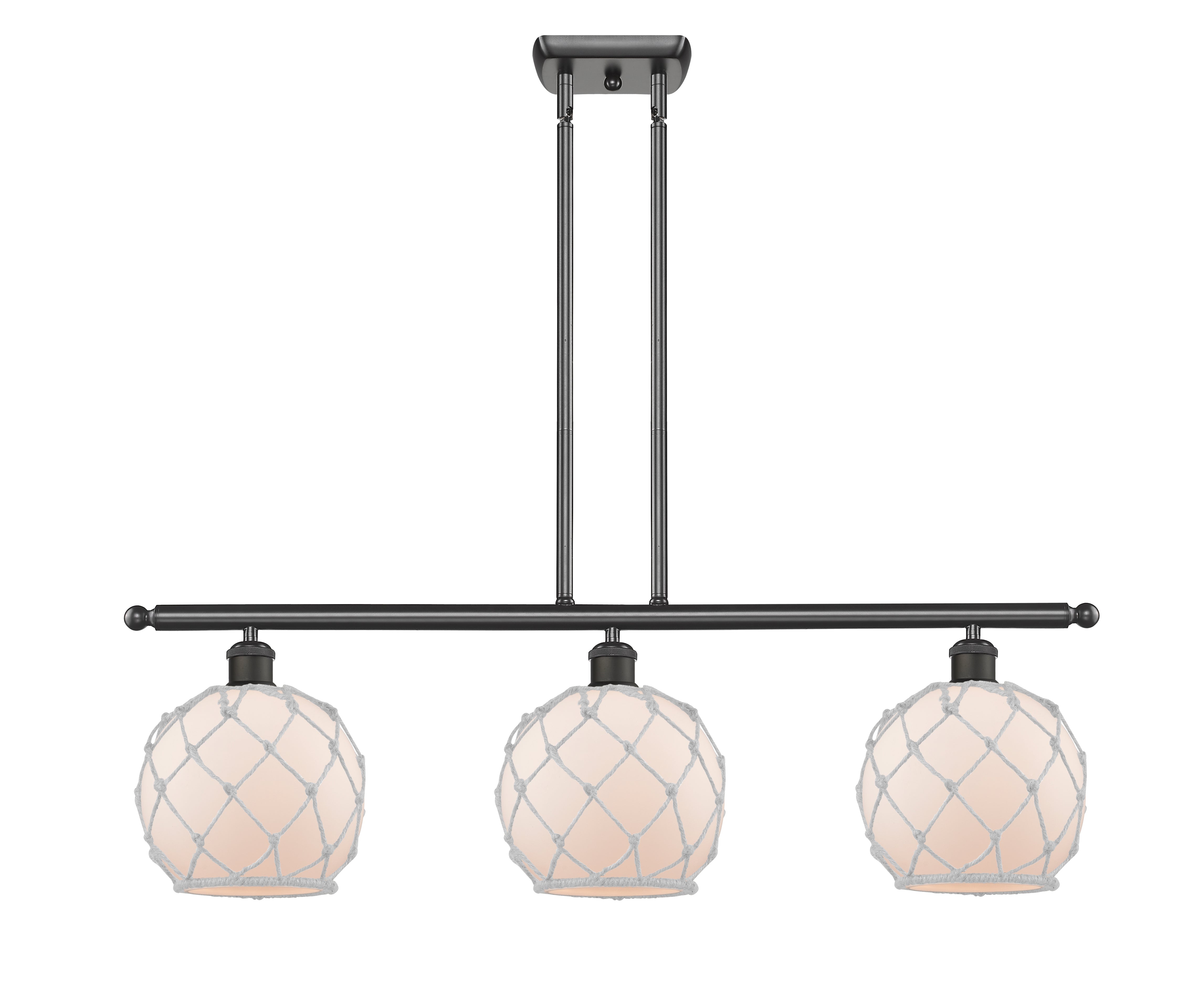 Ballston Island Light Cast Brass Steel Glass