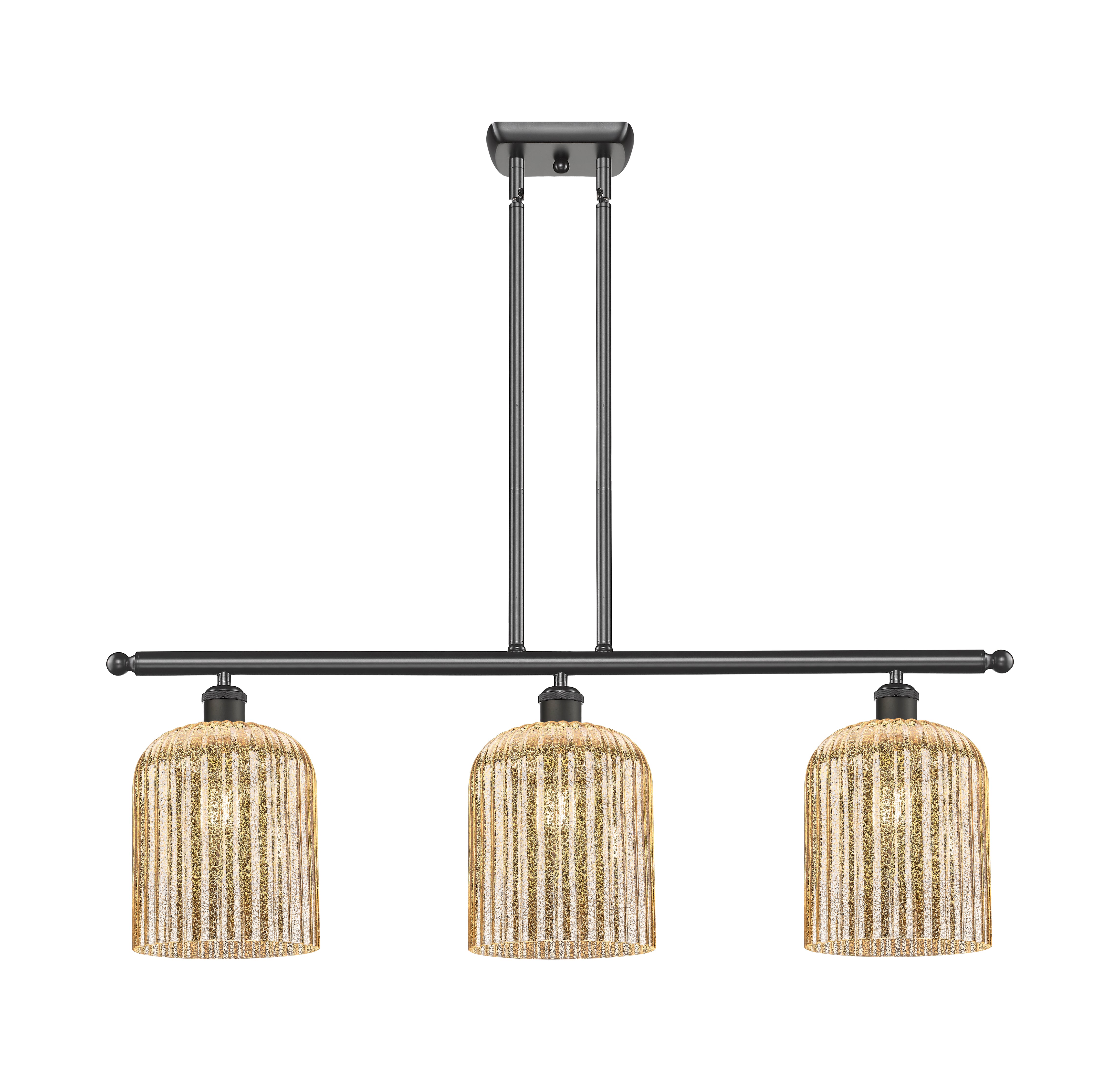 Ballston Island Light Cast Brass Steel Glass