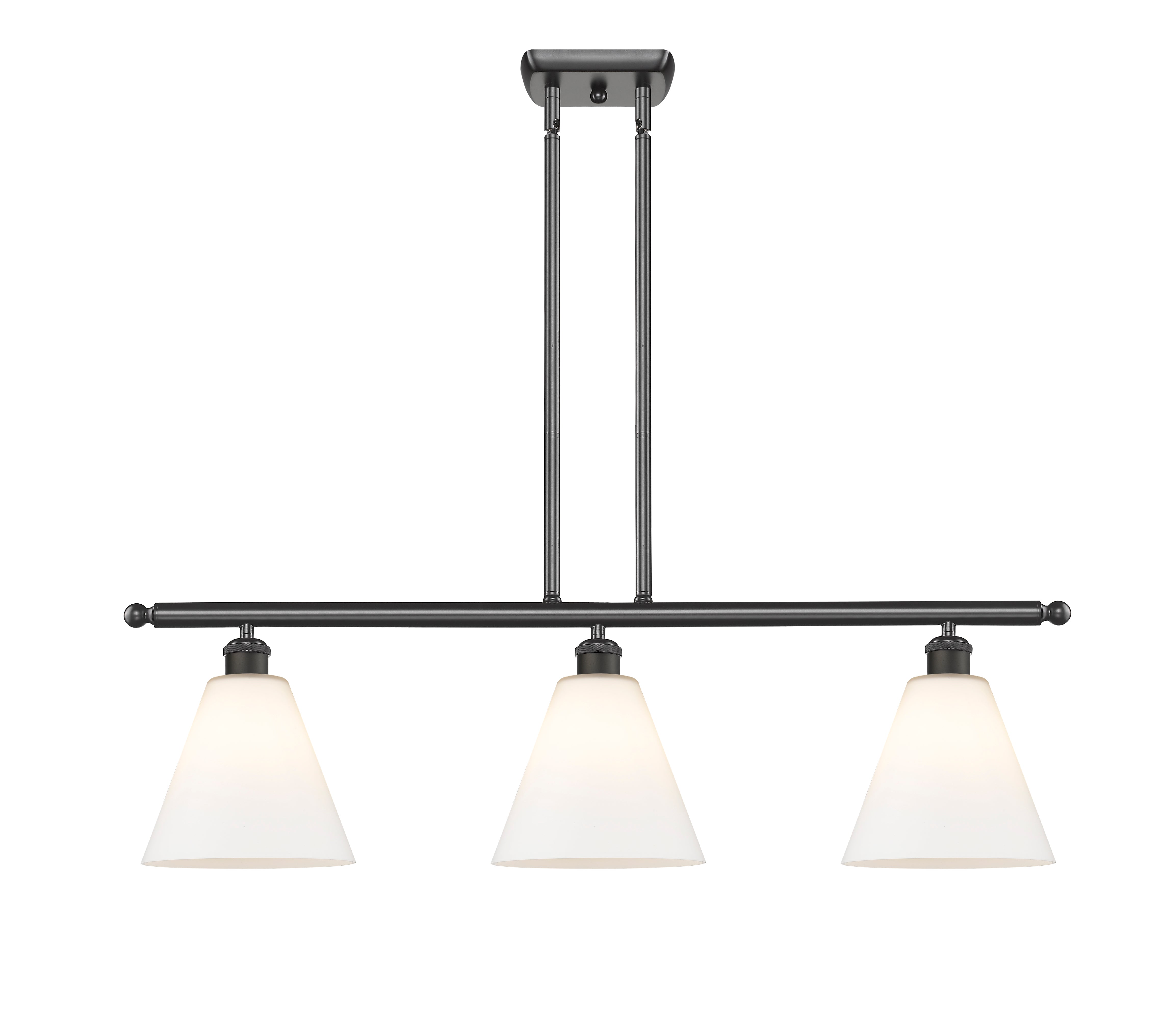 Ballston Island Light Cast Brass Steel Glass