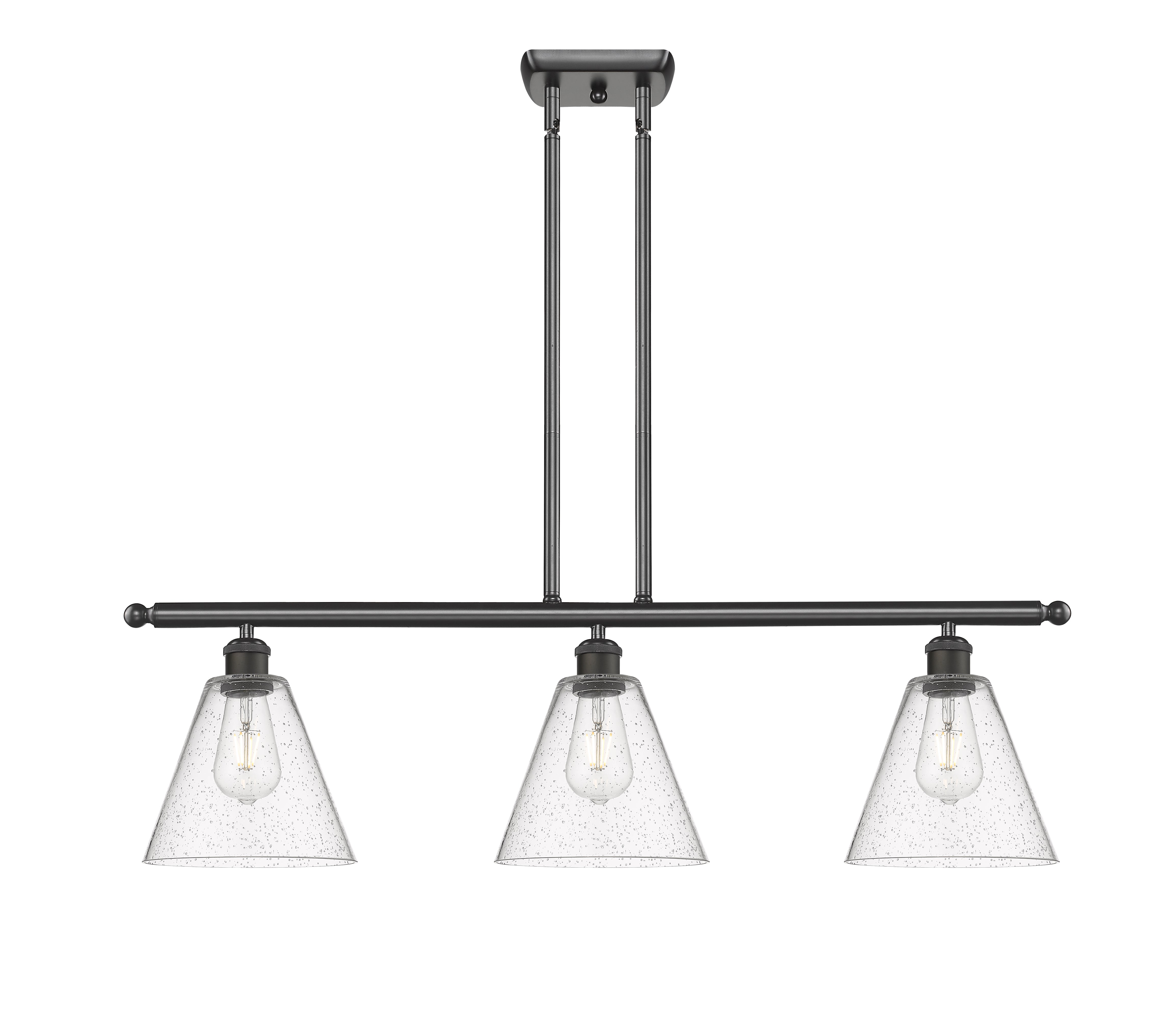 Ballston Island Light Cast Brass Steel Glass