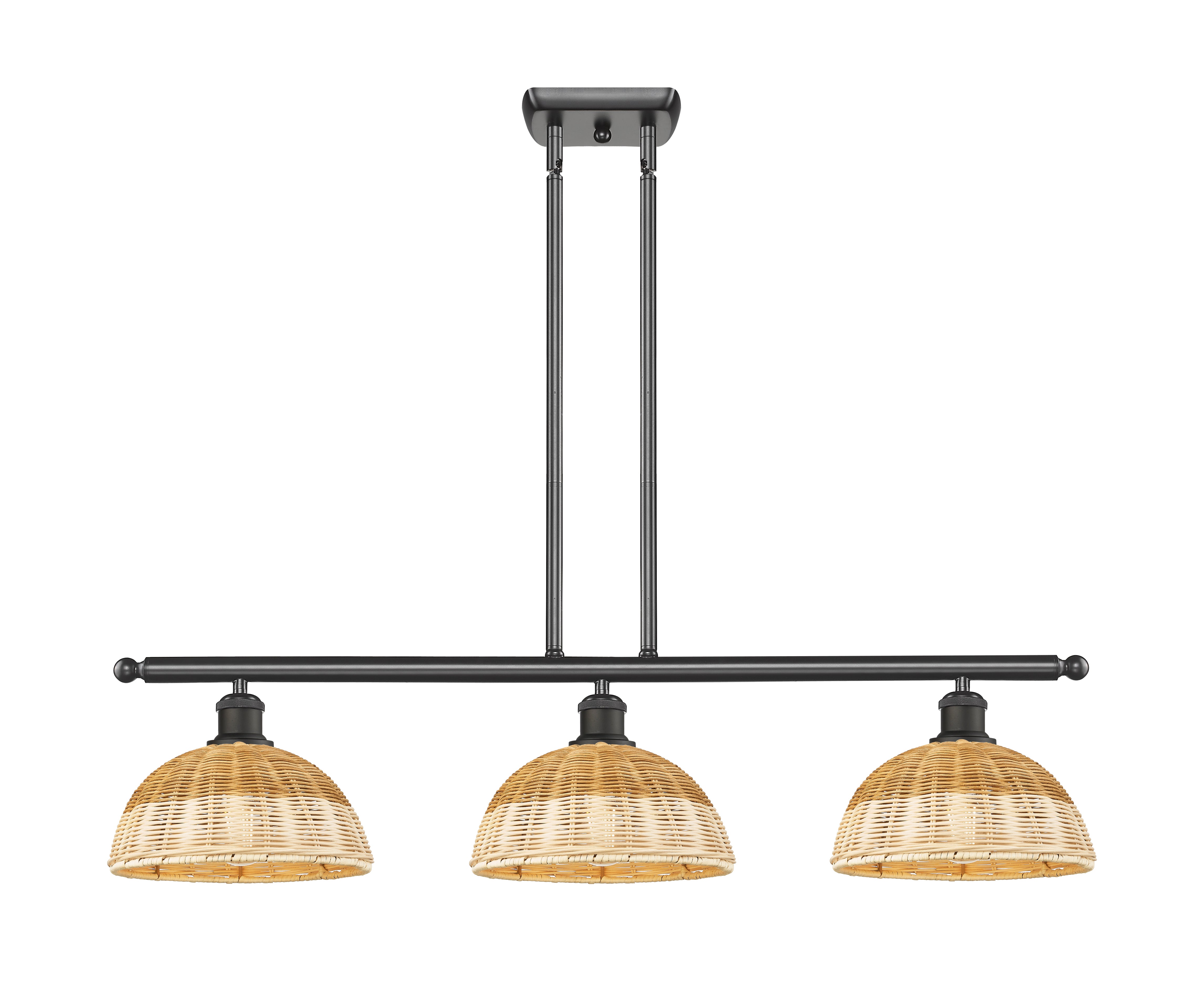 Ballston Island Light Cast Brass Modern Glass