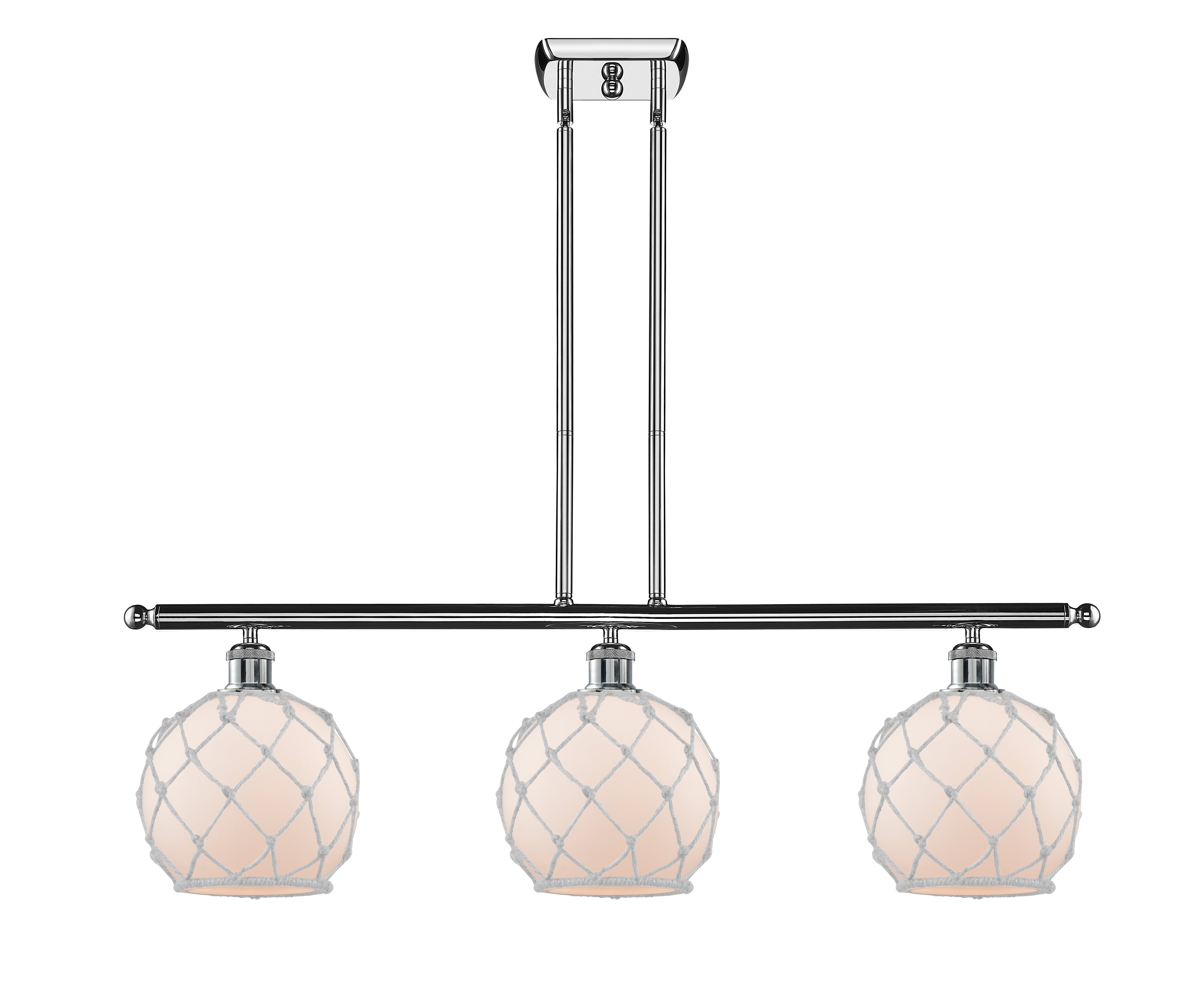 Ballston Island Light Cast Brass Steel Glass