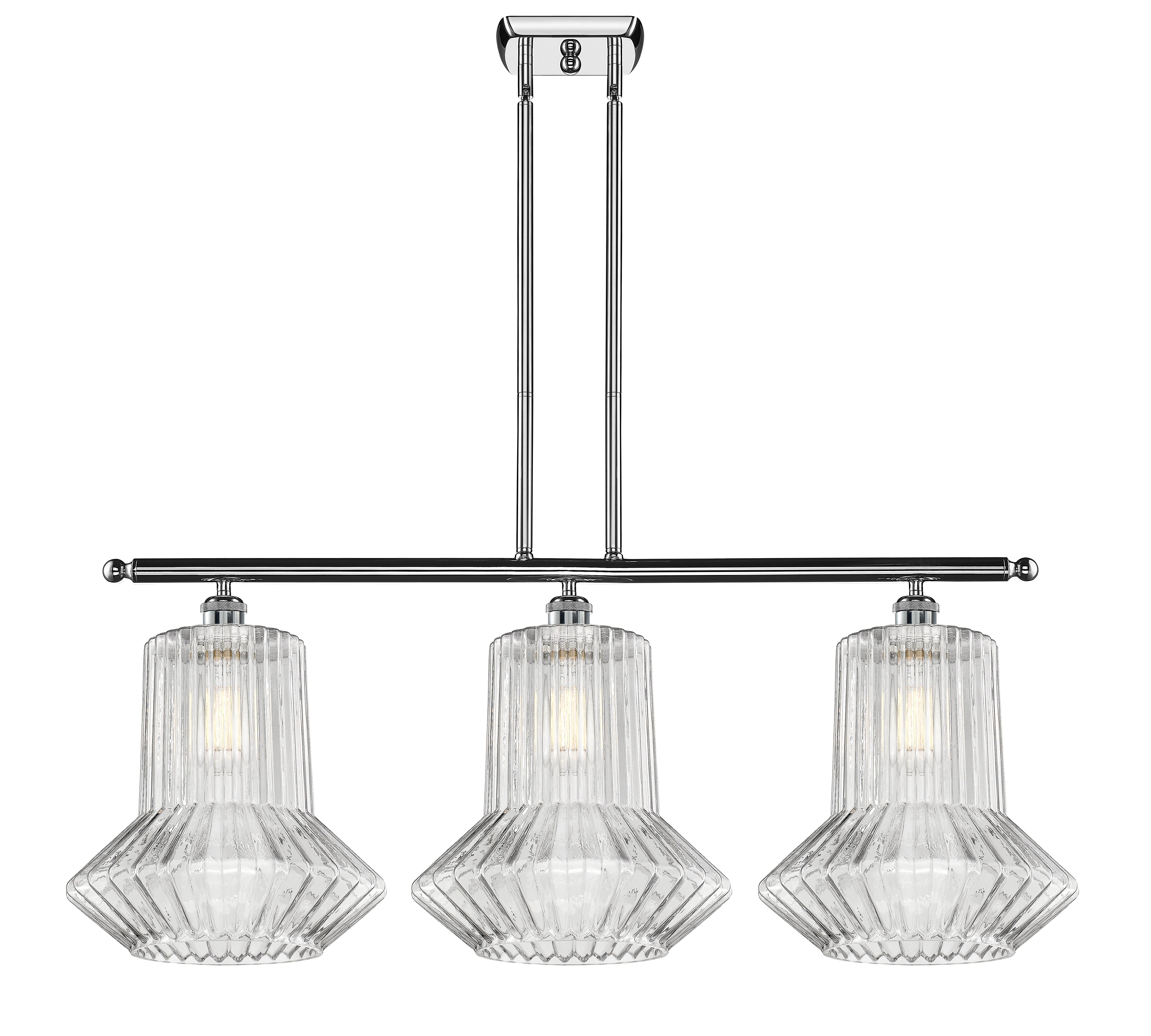 Ballston Island Light Cast Brass Steel Glass