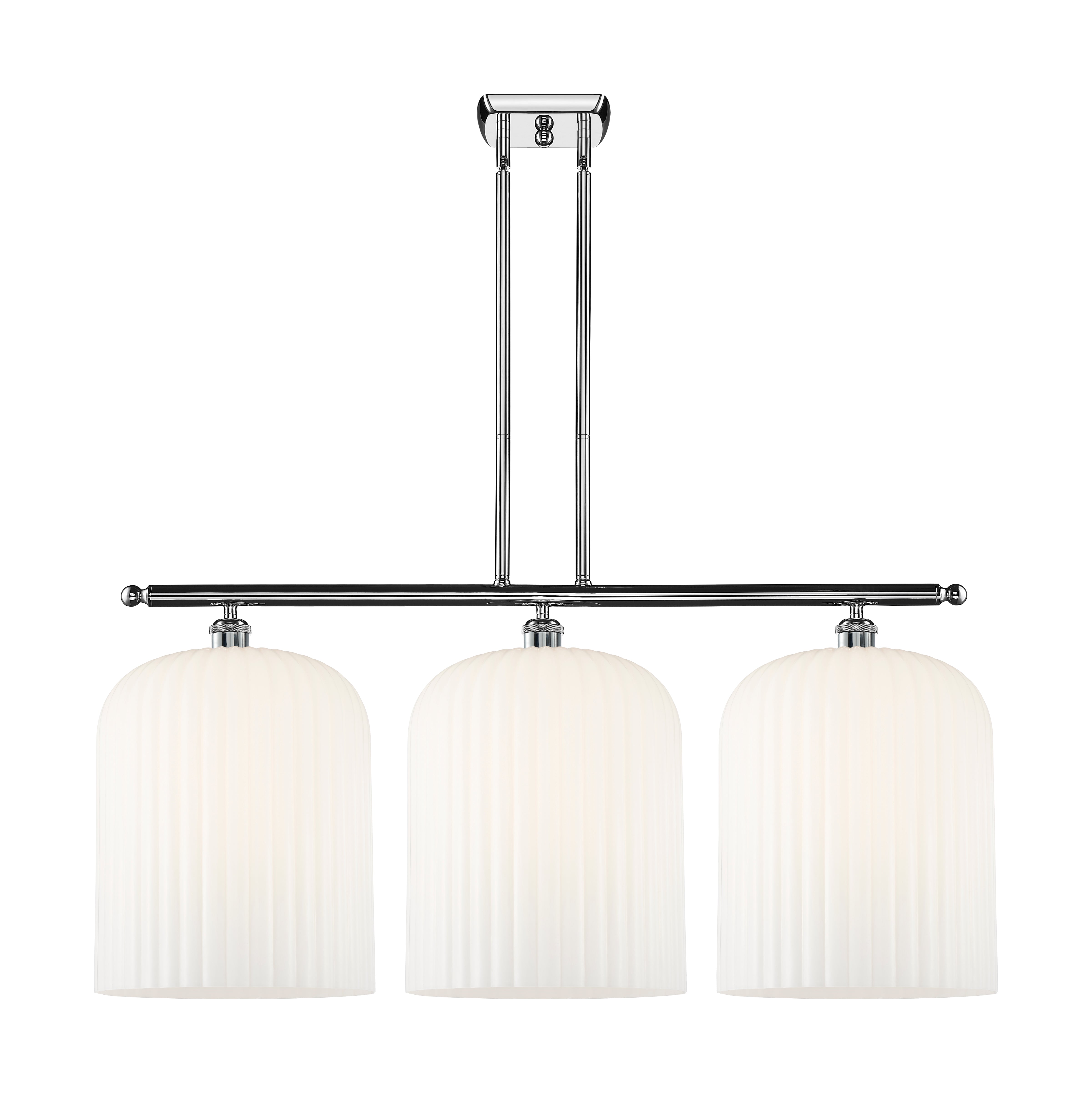 Ballston Island Light Cast Brass Glass Steel