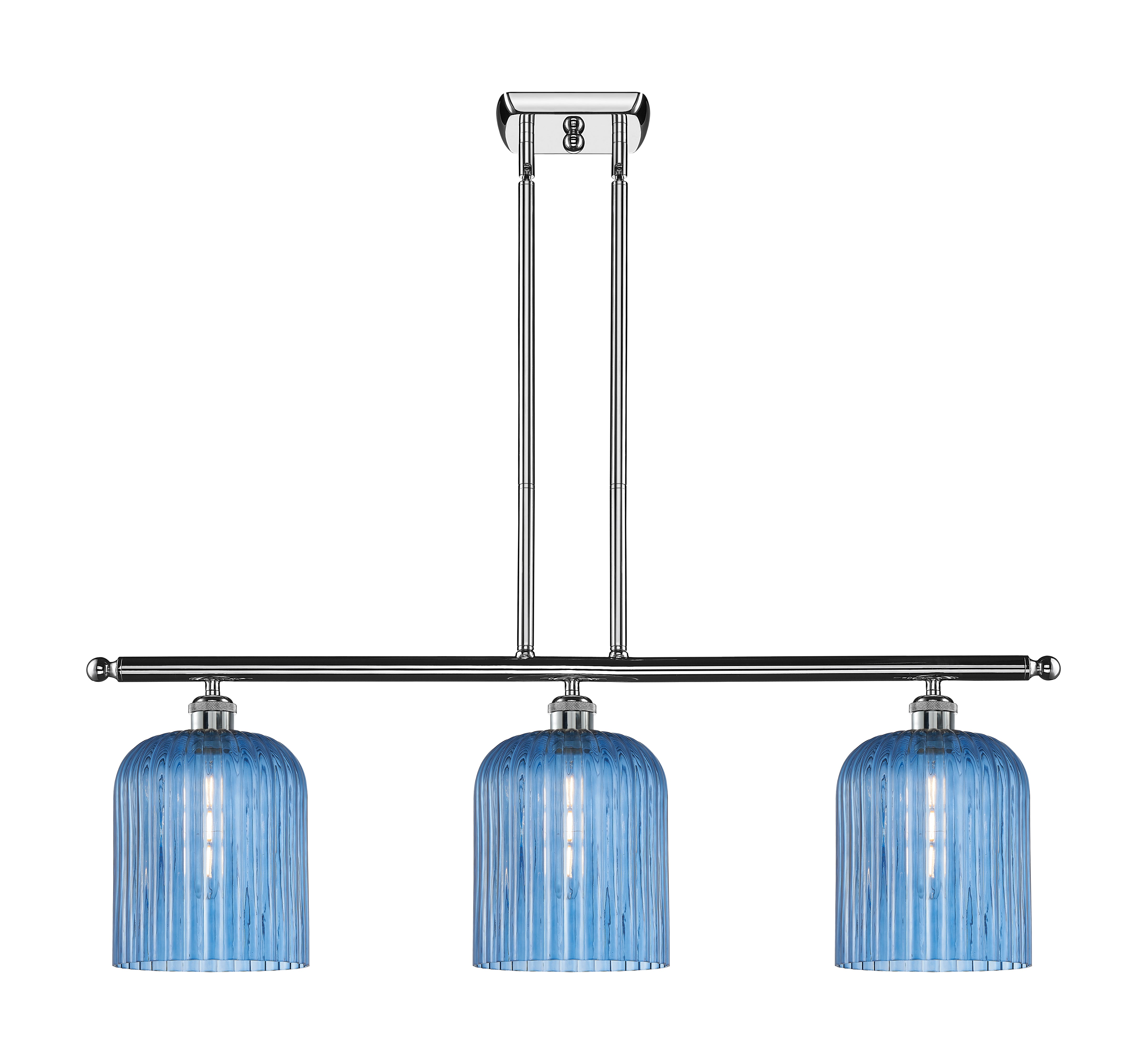 Ballston Island Light Cast Brass Steel Glass