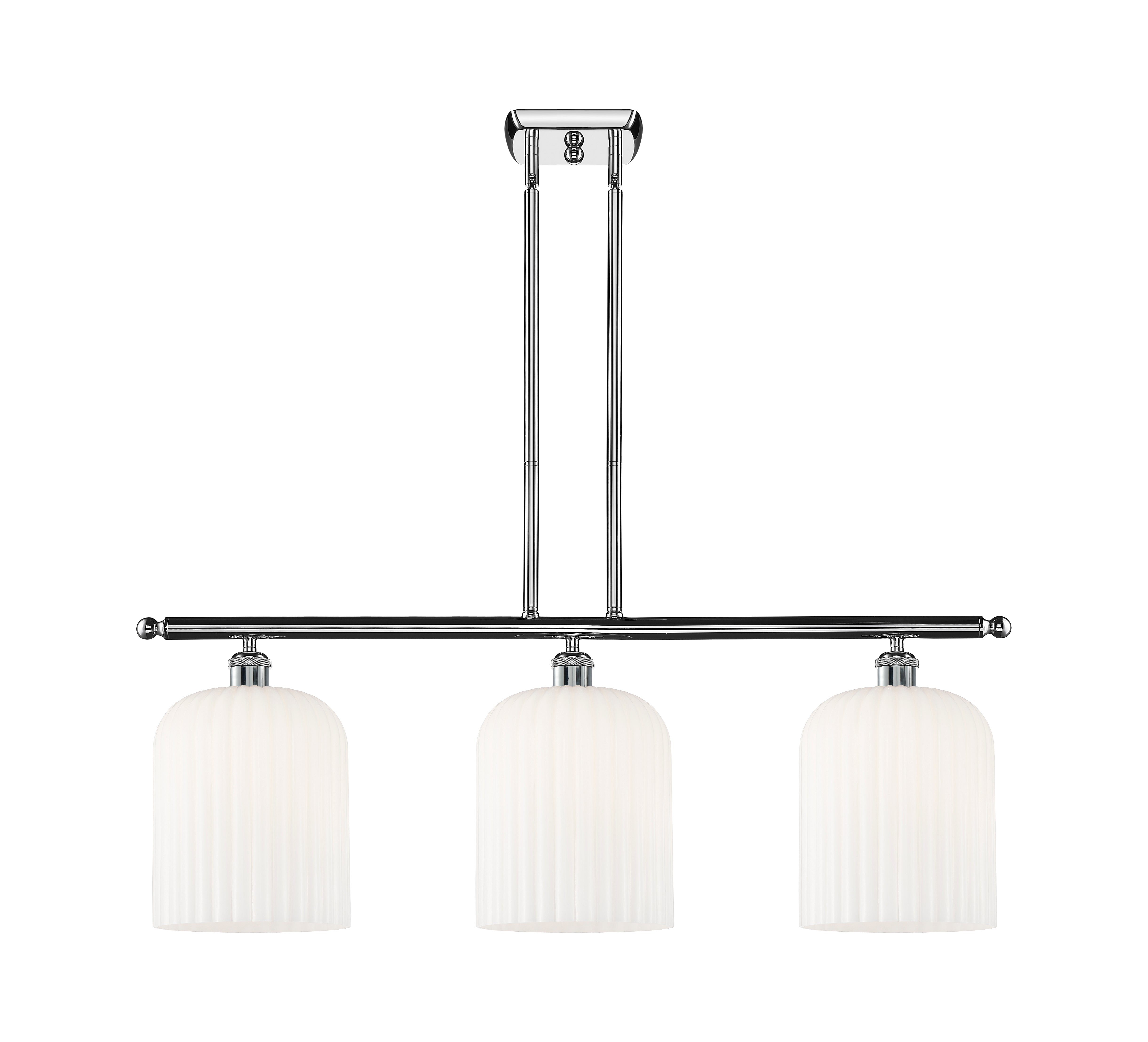 Ballston Island Light Cast Brass Steel Glass