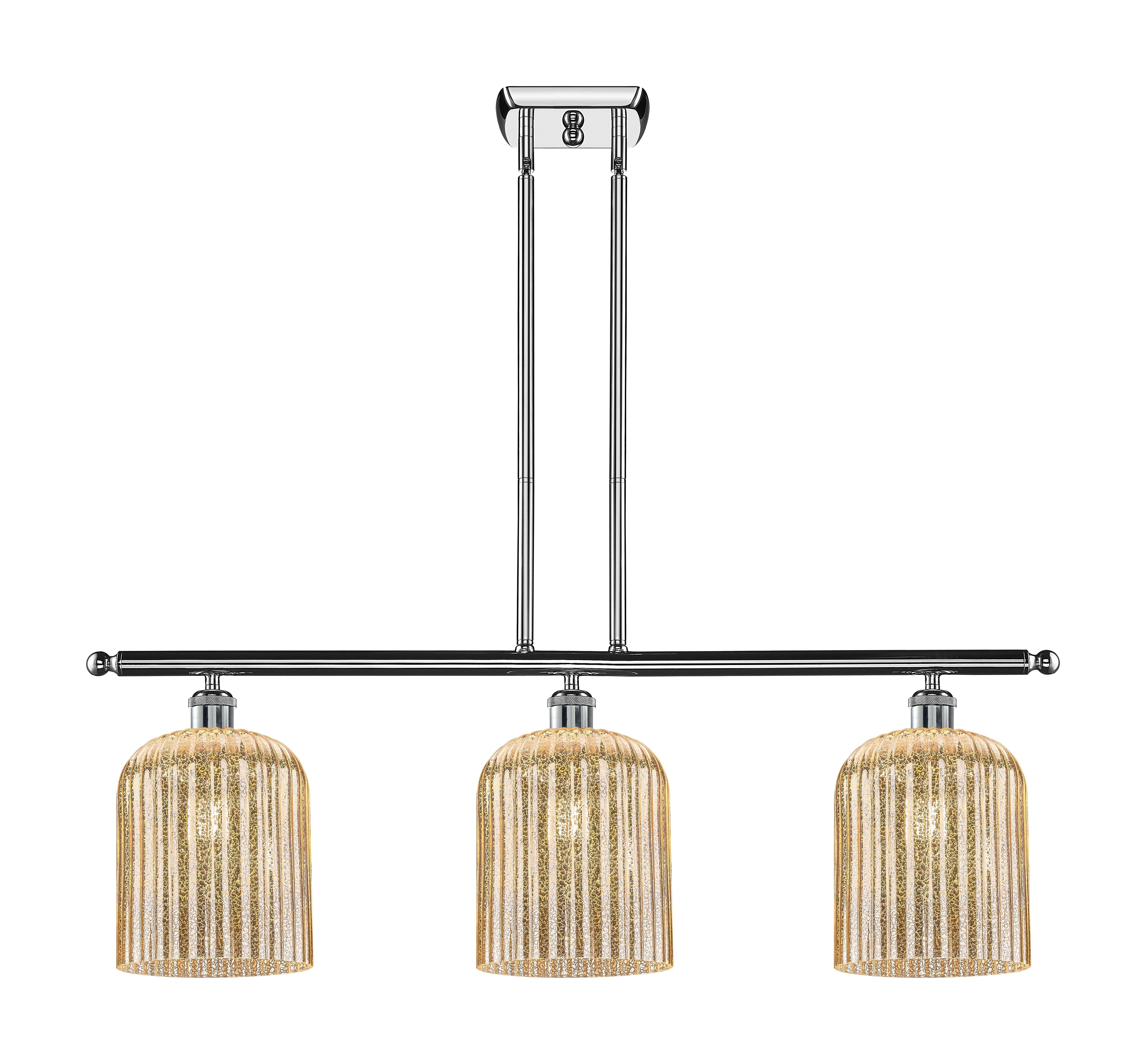 Ballston Island Light Cast Brass Steel Glass