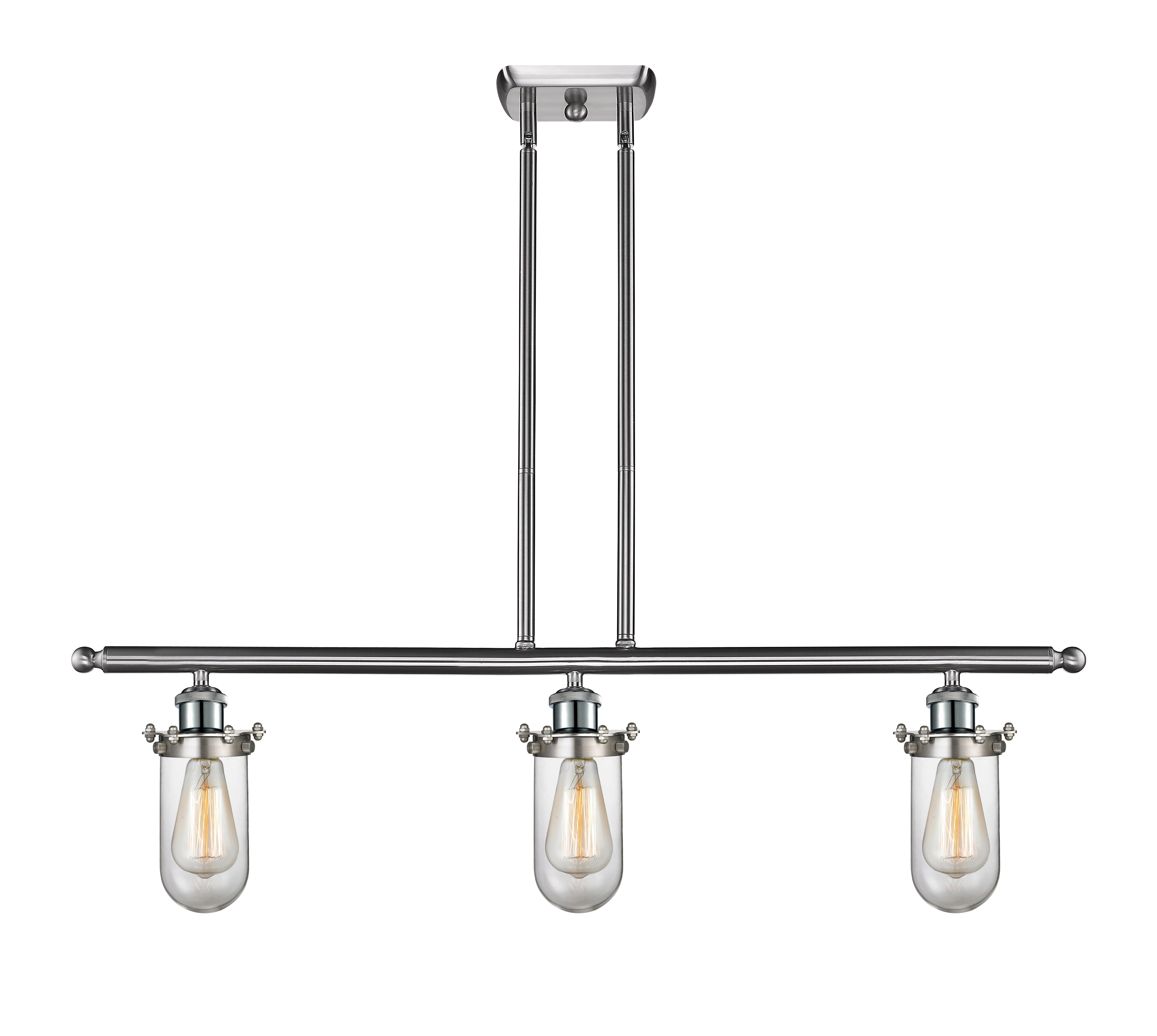 Austere Island Light Cast Brass Steel Glass