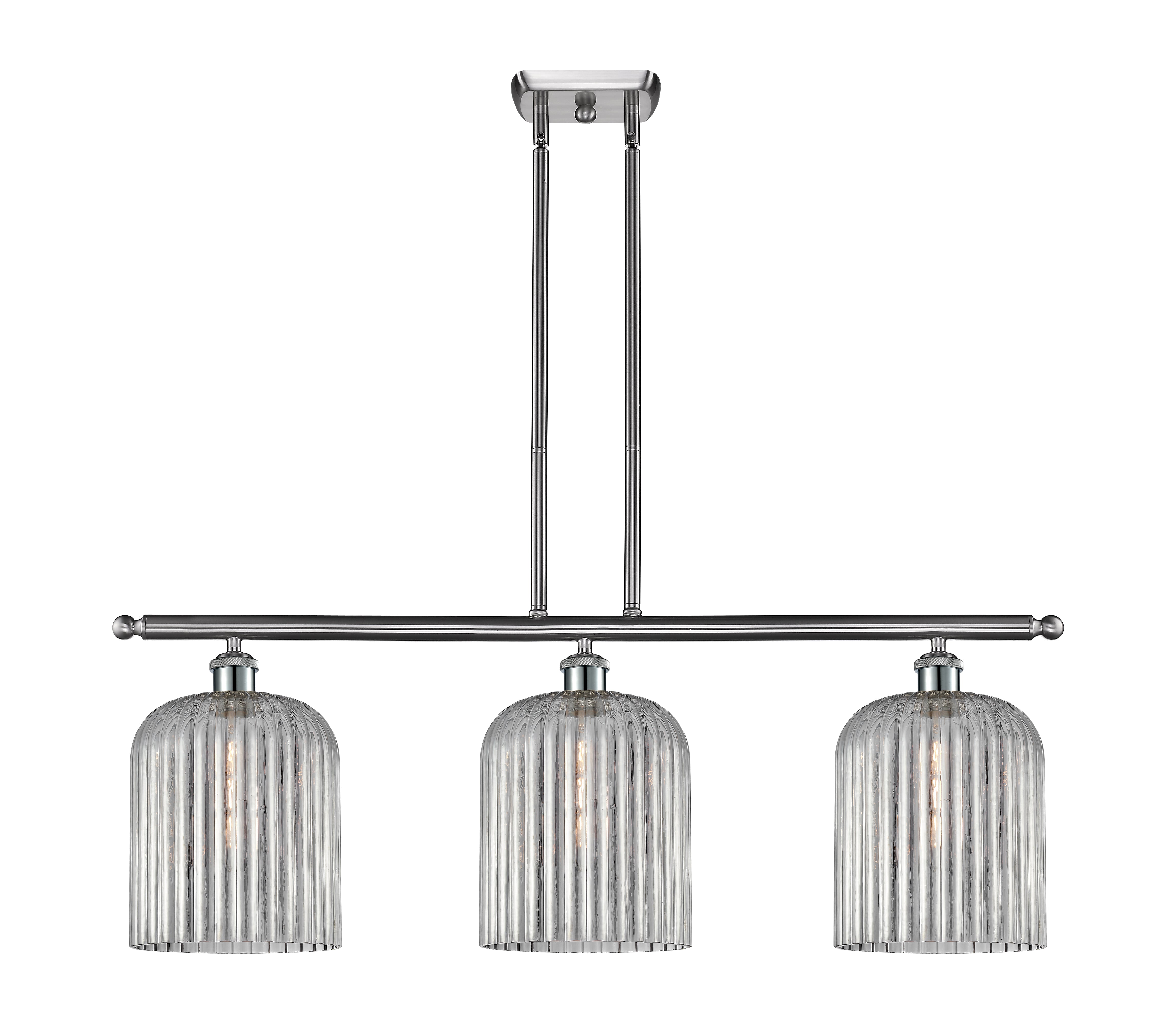 Ballston Island Light Cast Brass Steel Glass