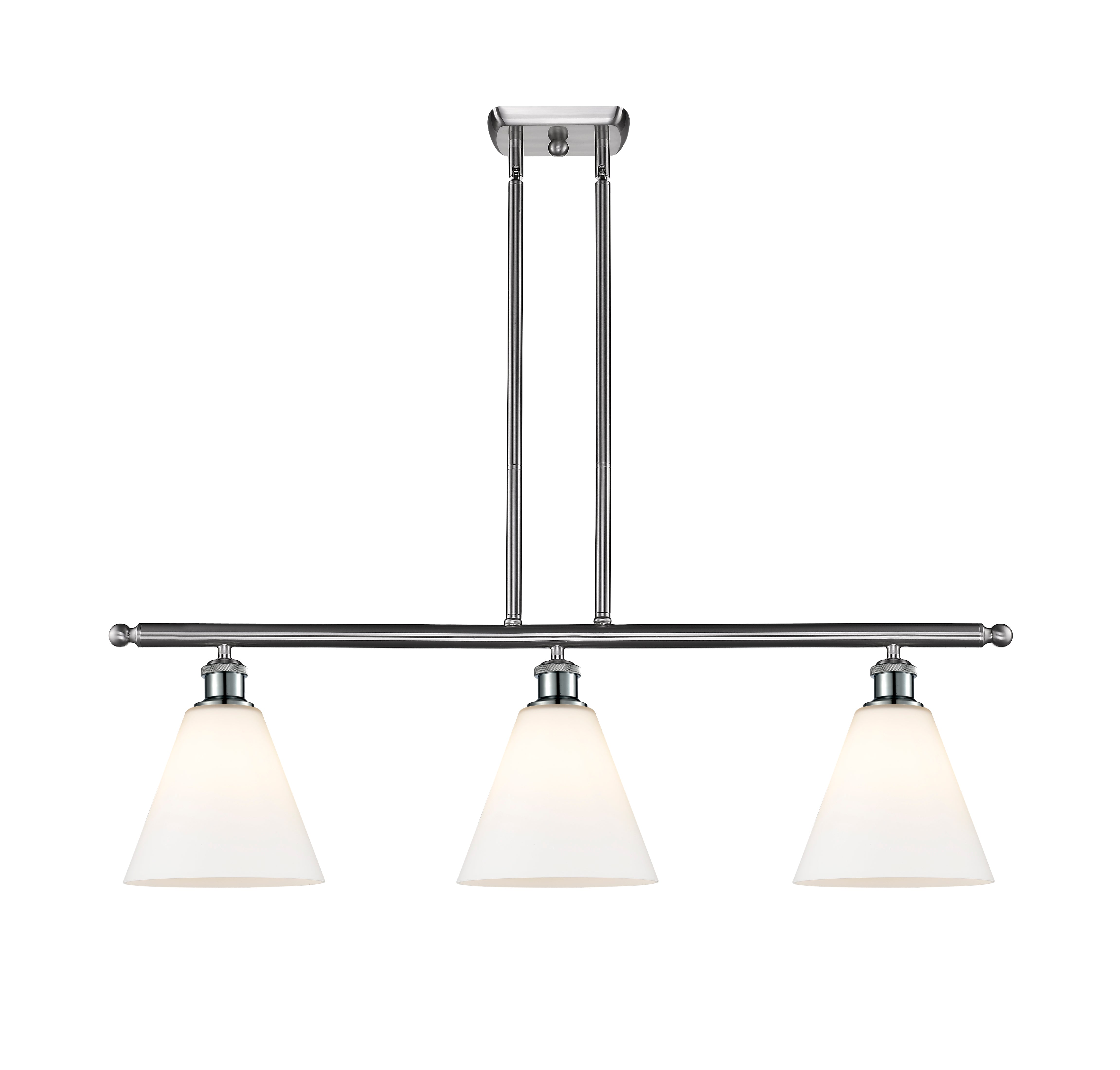 Ballston Island Light Cast Brass Steel Glass