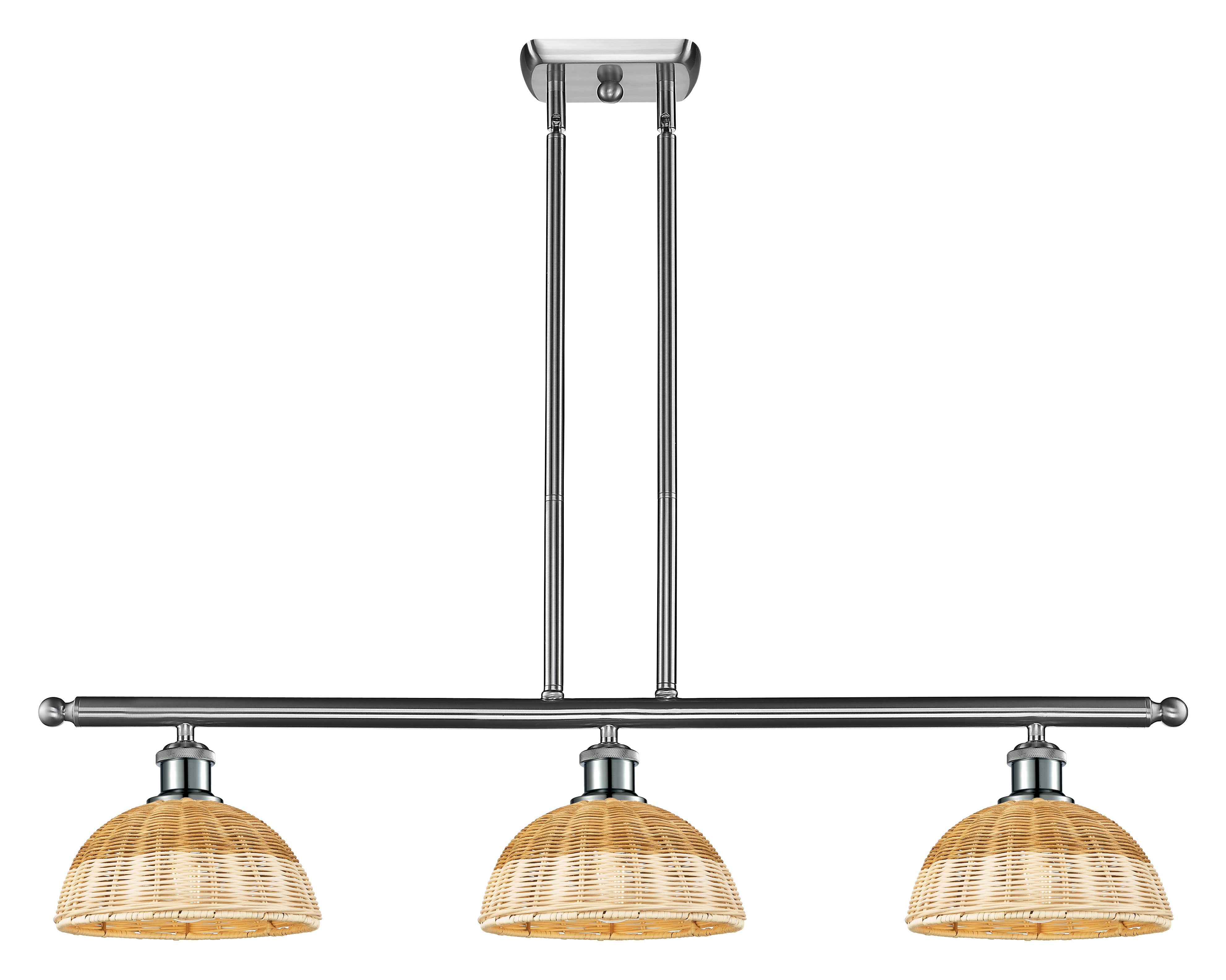 Ballston Island Light Cast Brass Modern Glass