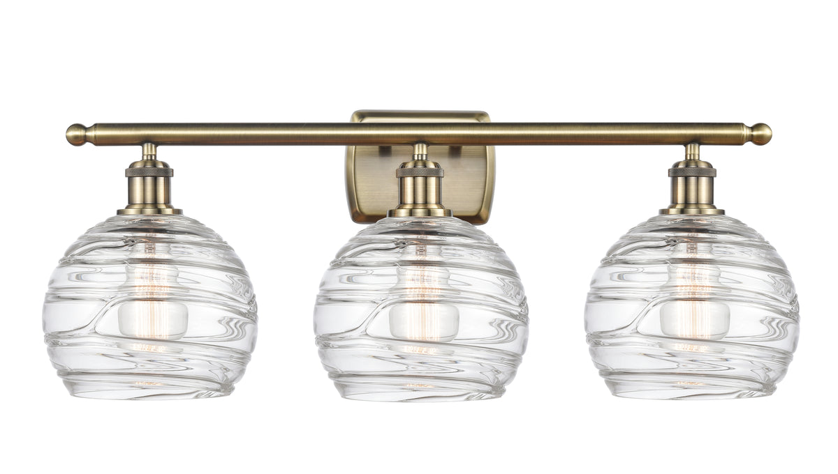 Athens Deco Swirl 28-Inch 3-Light Bath Vanity Light