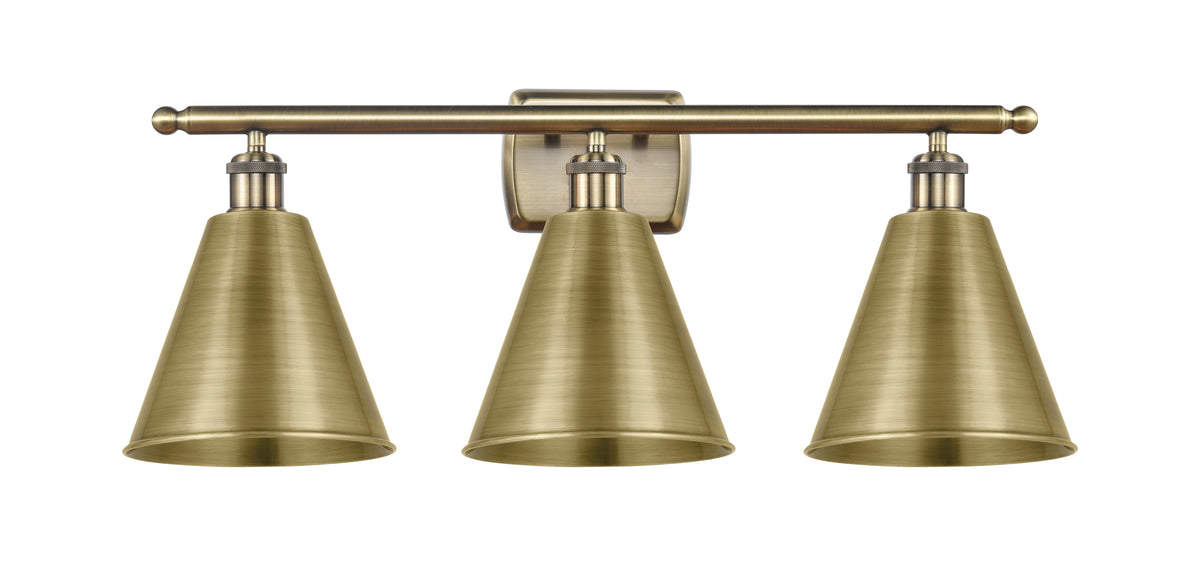 Berkshire Metal 28-Inch 3-Light Bath Vanity Light with LED Bulbs