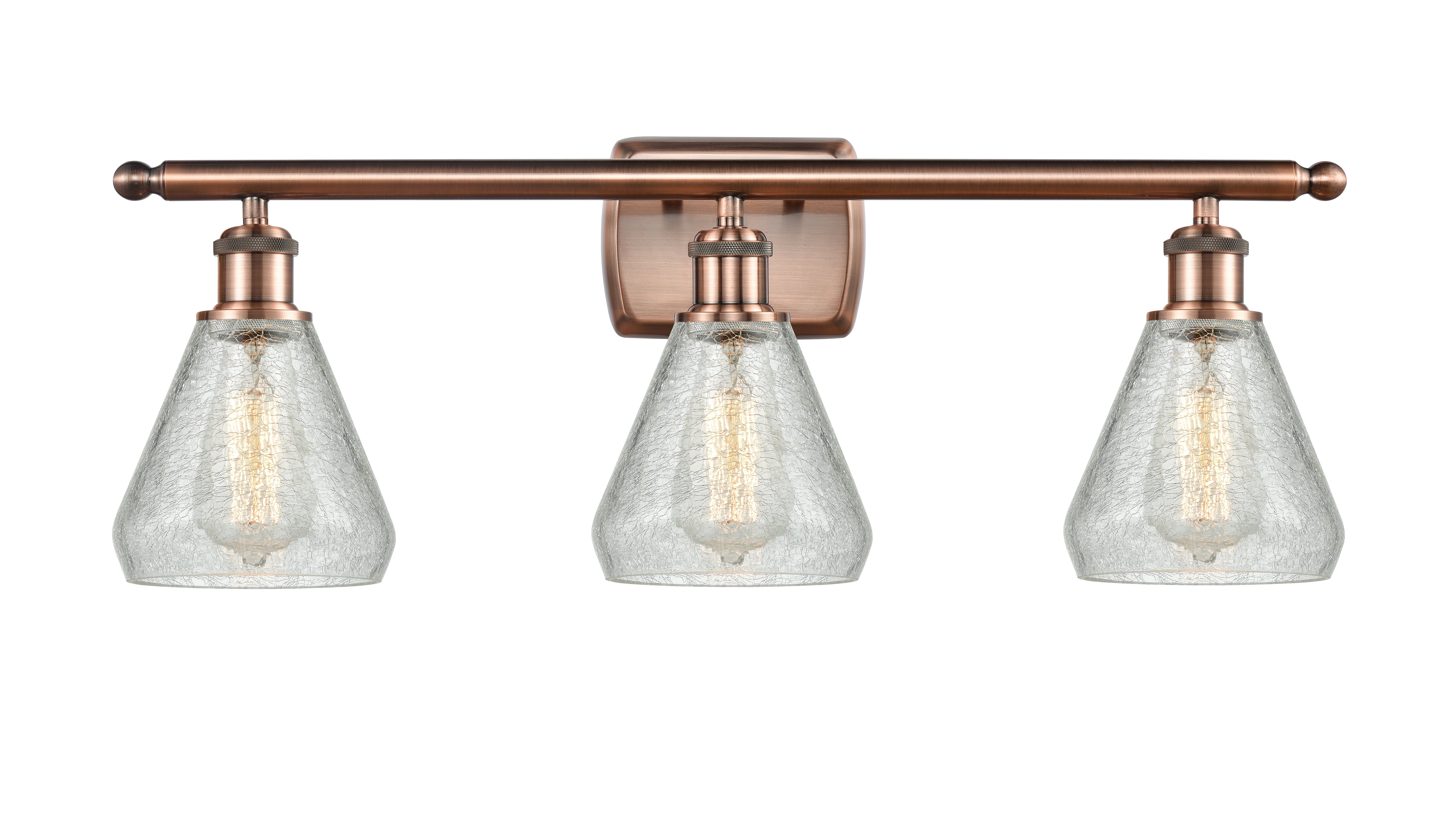 Ballston Bath Vanity Light Cast Brass Glass