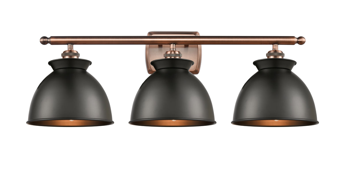 Adirondack 28-Inch 3-Light Bath Vanity Light with LED Bulbs