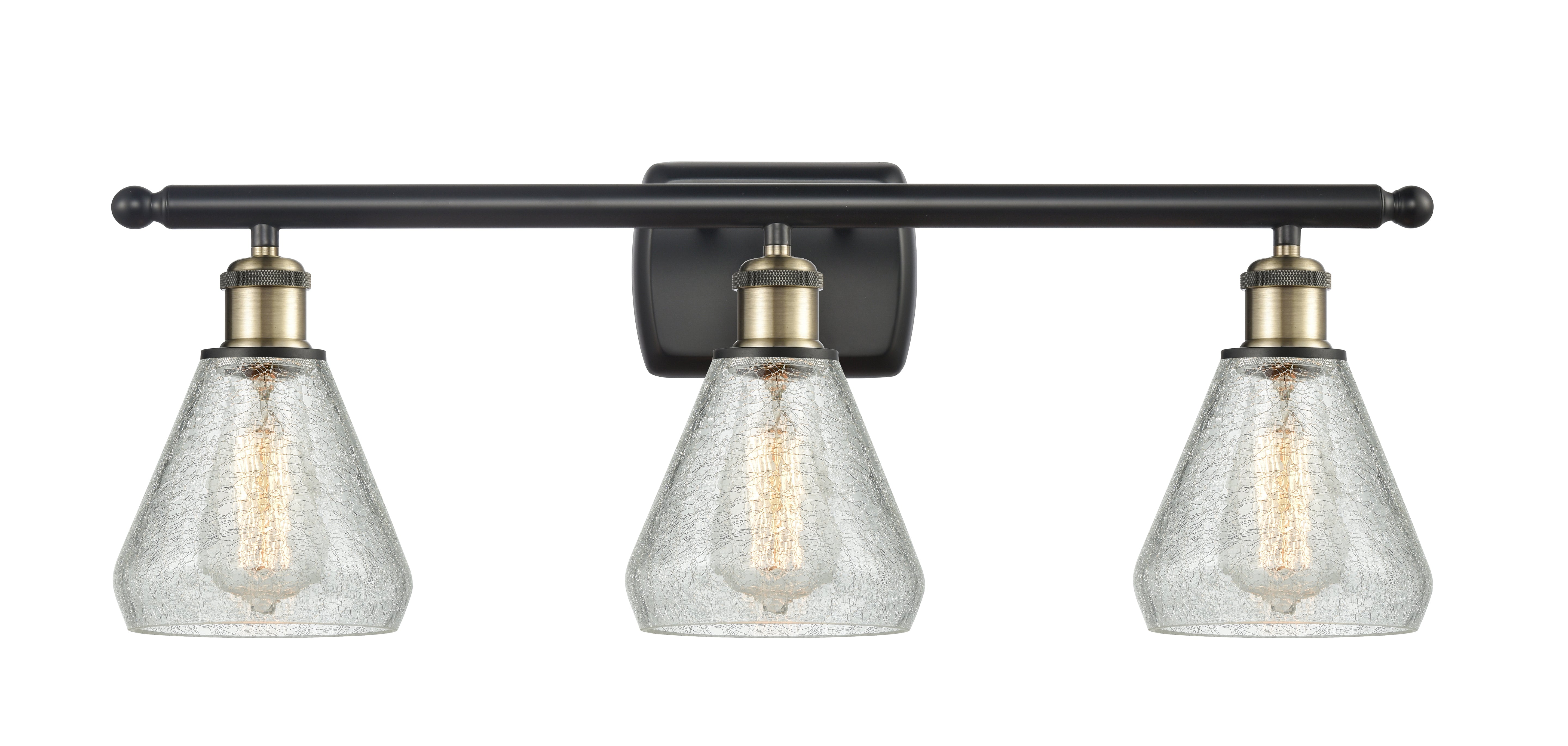 Ballston Bath Vanity Light Cast Brass Glass