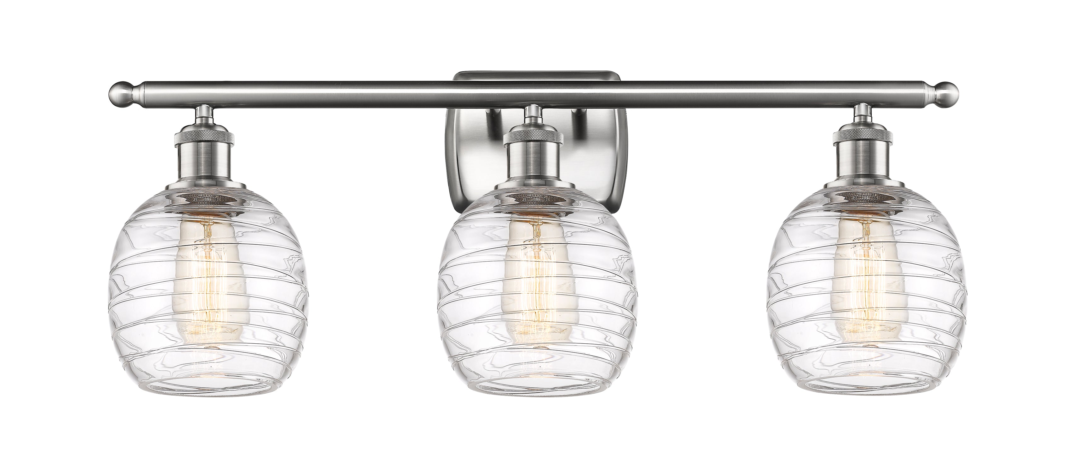 Ballston Bath Vanity Light Steel Cast Glass
